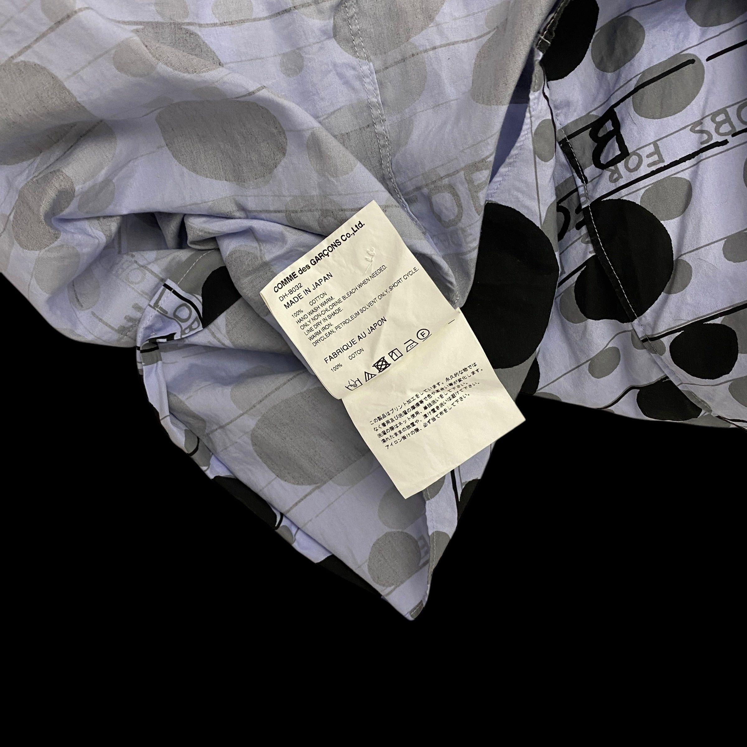 Comme des Garcons Homme Deux Comme des Garçons Homme Deux ‘Blobs For Peace’ Print Shirt Size US L / EU 52-54 / 3 - 5 Thumbnail