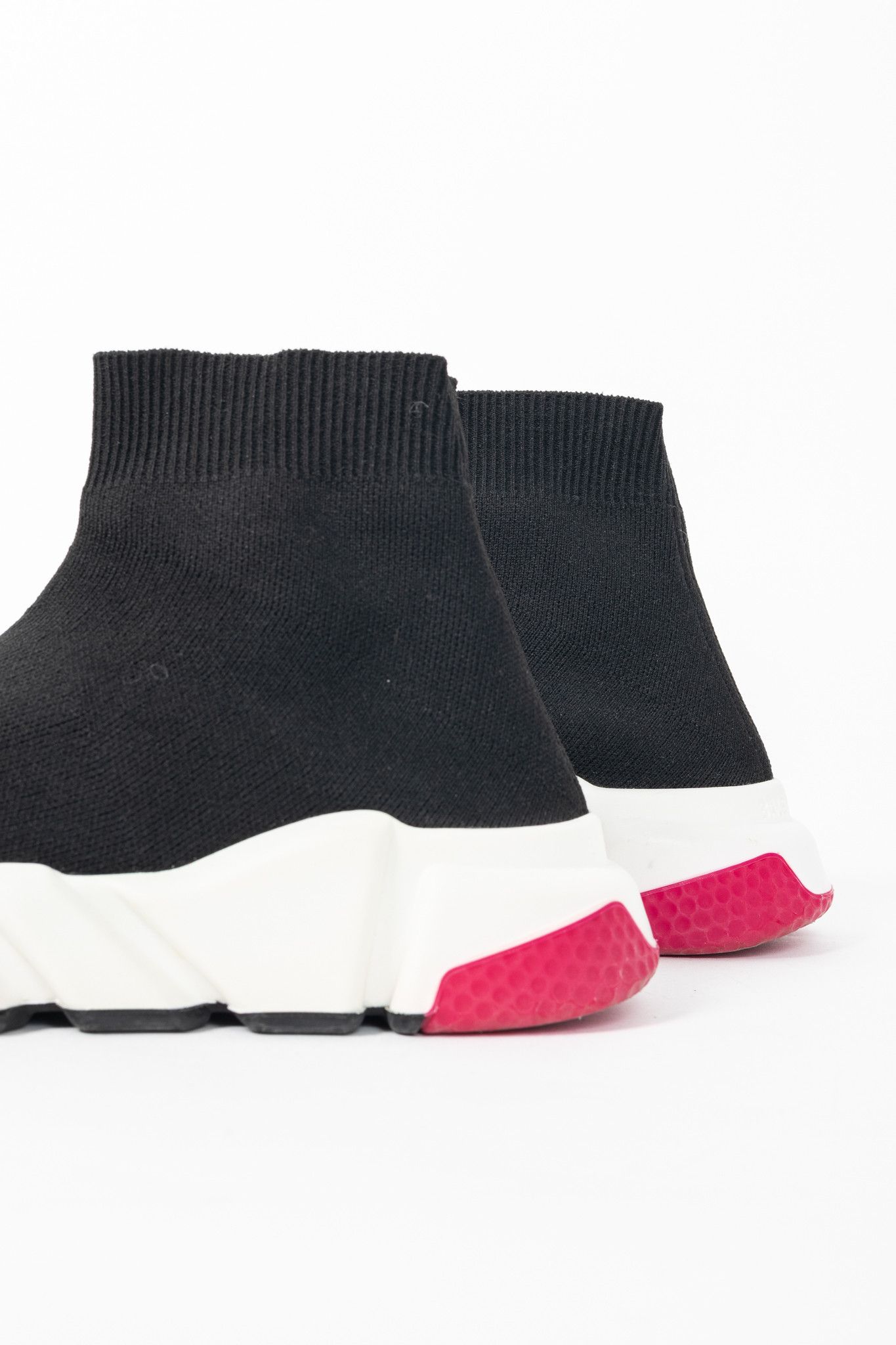 Balenciaga Balenciaga Speed "Black Pink" Knit Sock Trainers Size US 7 / IT 37 - 8 Thumbnail
