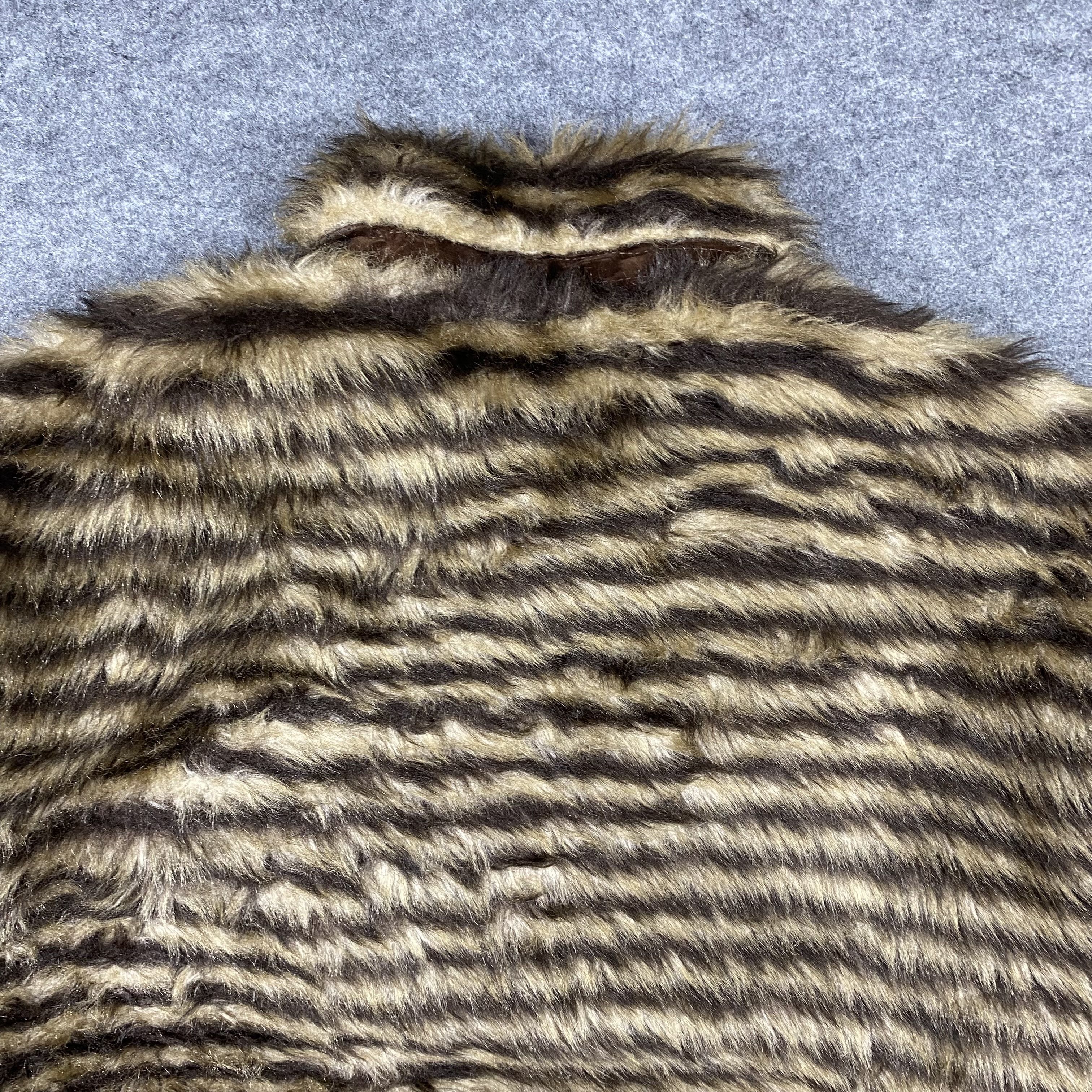 Issey Miyake Vintage 90s RIVER JAC Faux Fur Tiger Striped Jacket-J530 Size US M / EU 48-50 / 2 - 11 Thumbnail