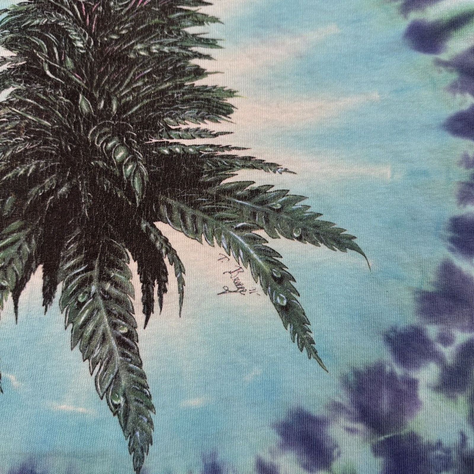 Vintage Marijuana Leaf Thrashed Faded Distressed Shirt ERD Grunge Size US XL / EU 56 / 4 - 7 Thumbnail