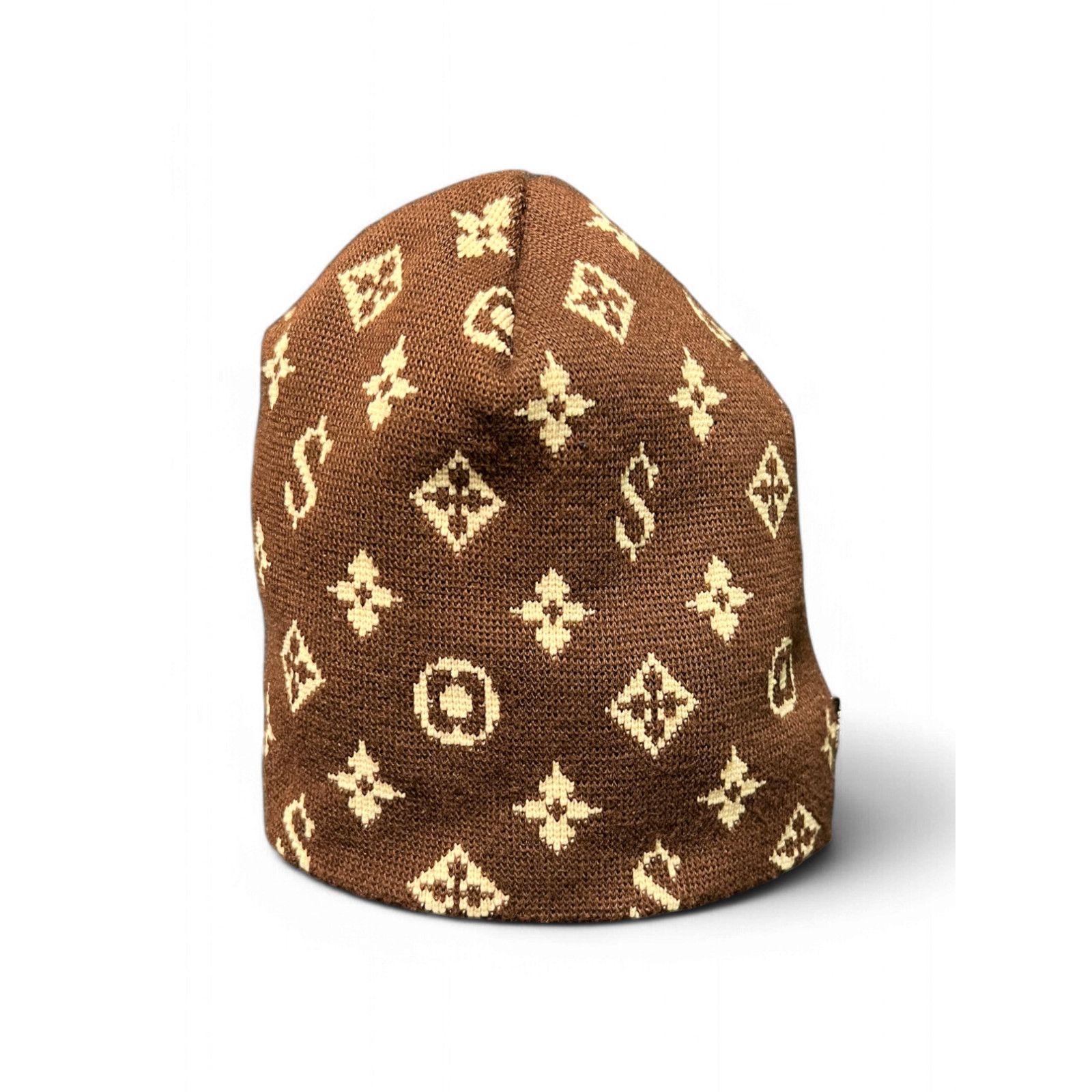 Supreme 2000 Supreme LV Monogram Brown Beanie Size ONE SIZE - 1 Thumbnail