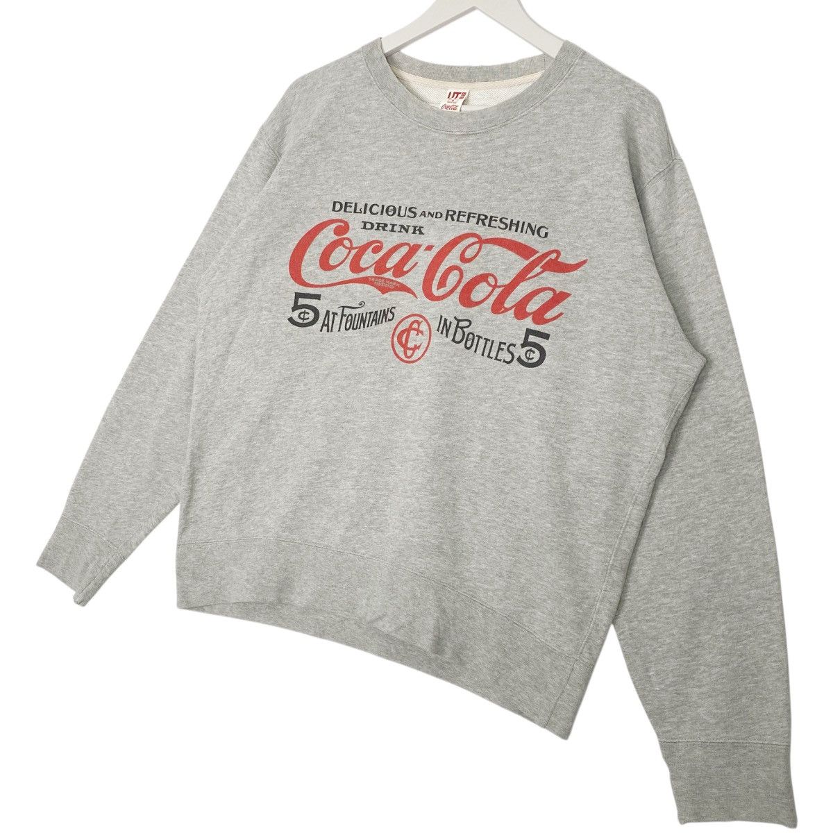 Other Vintage Coca-Cola Sweatshirt Crewneck Grey Big Logo Size M Size US M / EU 48-50 / 2 - 2 Thumbnail