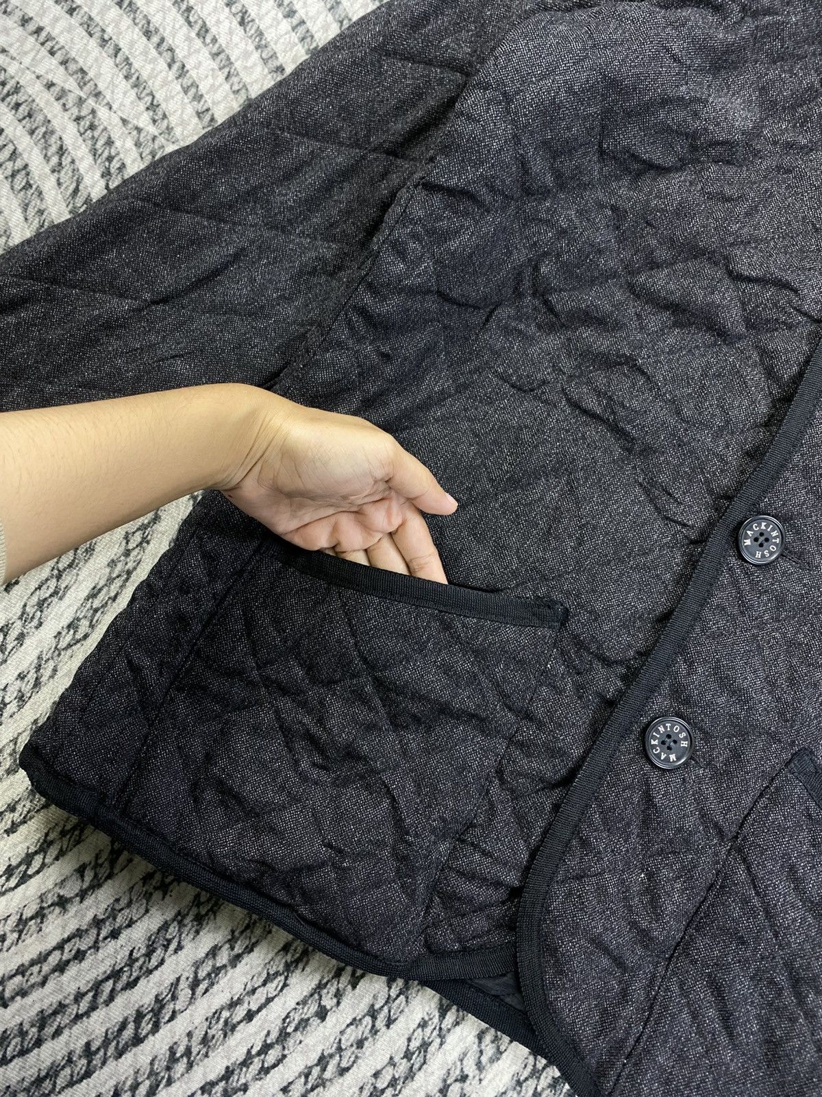 Mackintosh Vintage Mackintosh Quilted Wool Buttoned Jacket Size US M / EU 48-50 / 2 - 7 Thumbnail