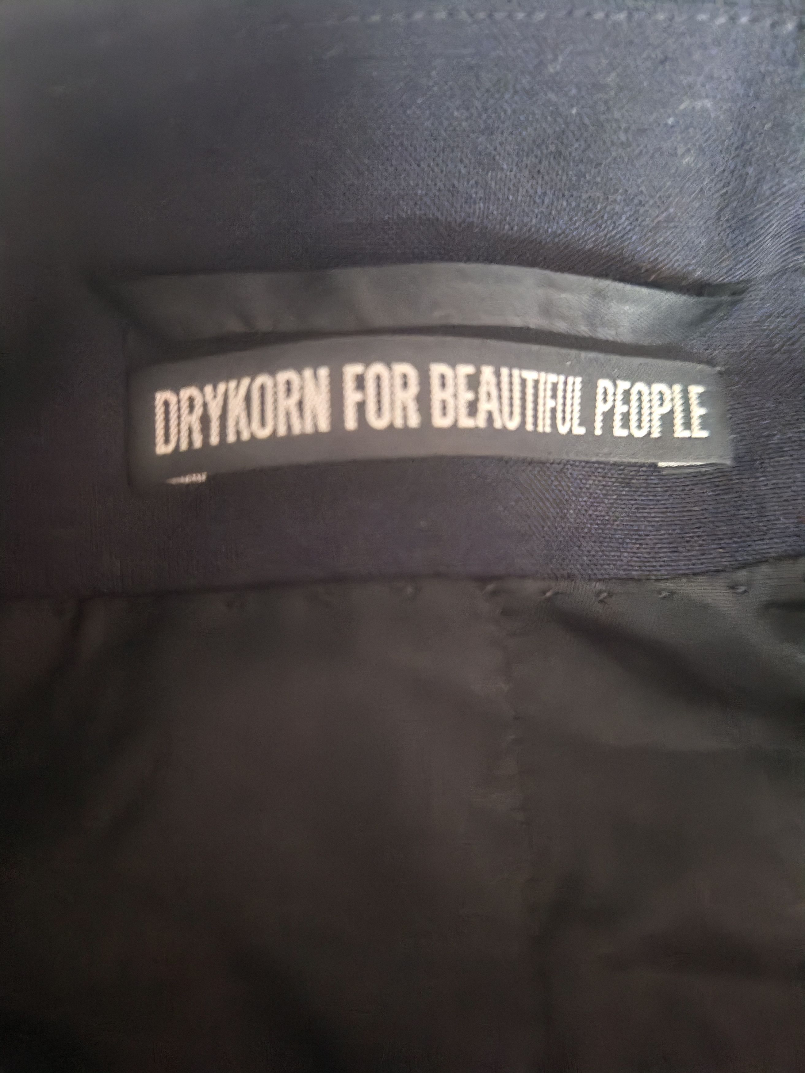 DRYKORN DRYKORN Tailored Virgin Wool Black Blazer Jacket Corpcore XS Size XS / US 0-2 / IT 36-38 - 8 Thumbnail