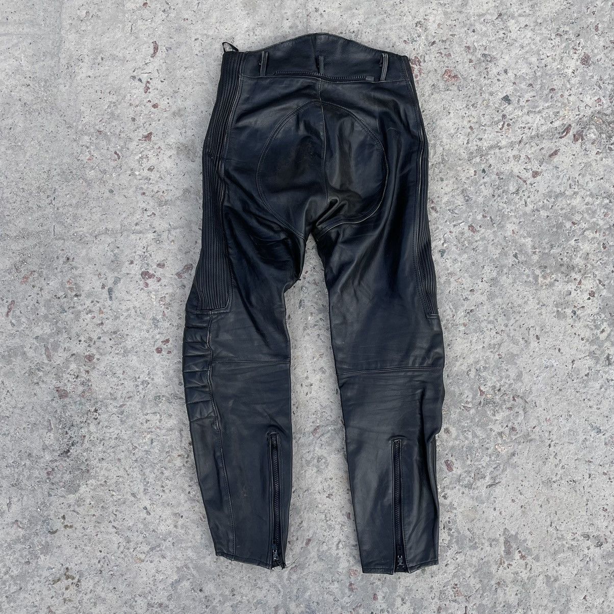 Vintage Vintage Moto Leather Pants 29 Size 90s USA Japanese Style Size US 29 - 2 Thumbnail