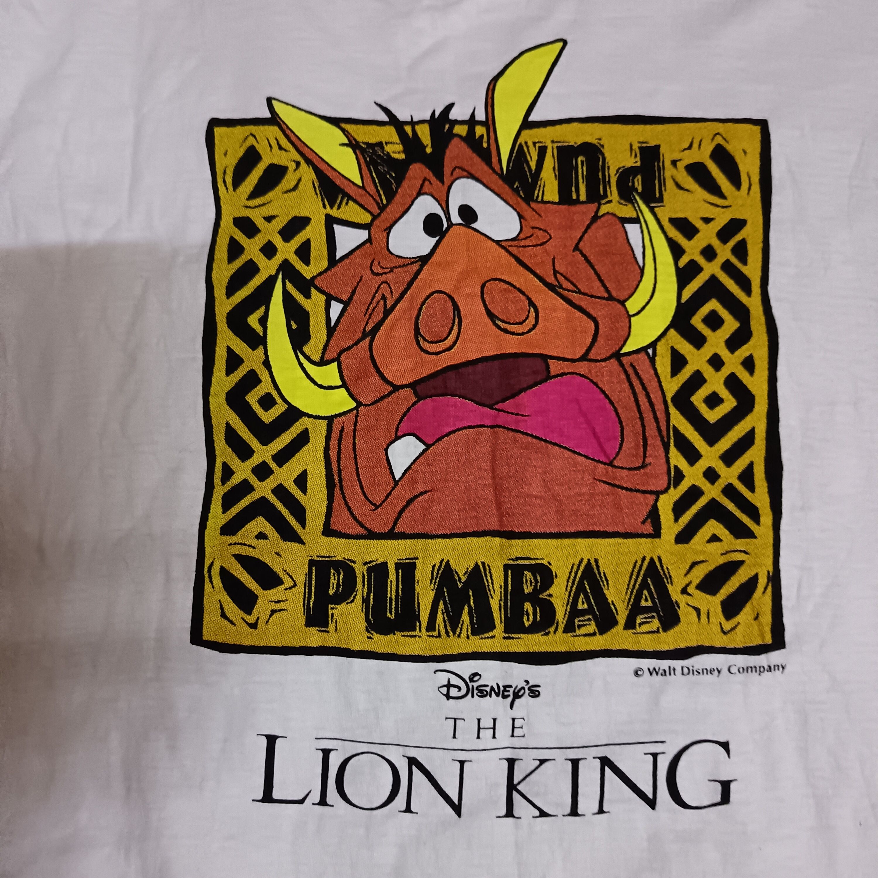 Disney Disney Pumbaa Lion King Vintage T-Shirt Size US L / EU 52-54 / 3 - 2 Thumbnail