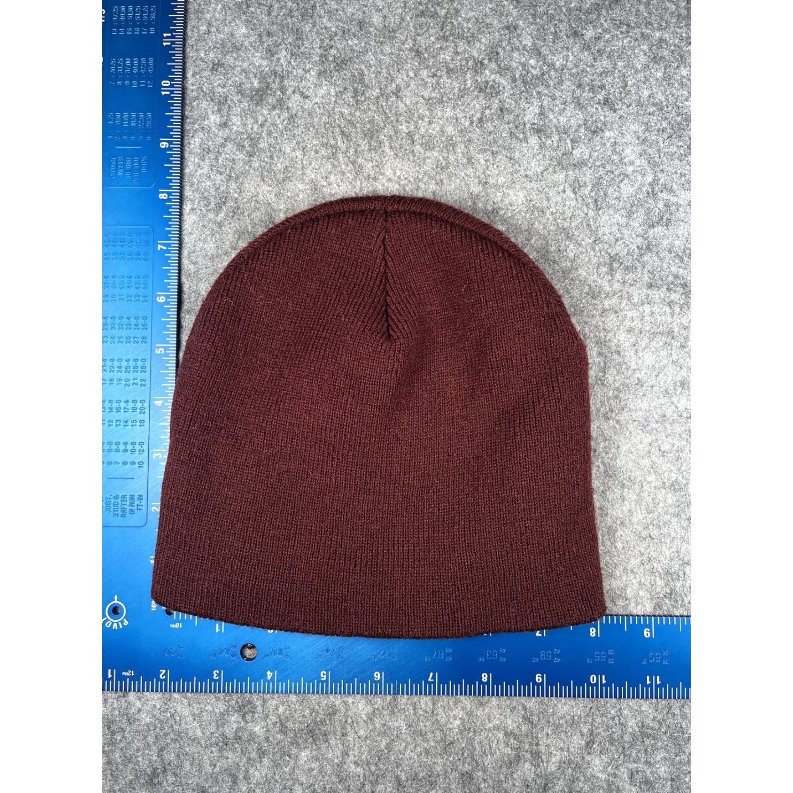 Vintage Pueblo County LEAP Hat Beanie Mens One Size Red Knit Logo Winter Outdoor Size ONE SIZE - 3 Thumbnail