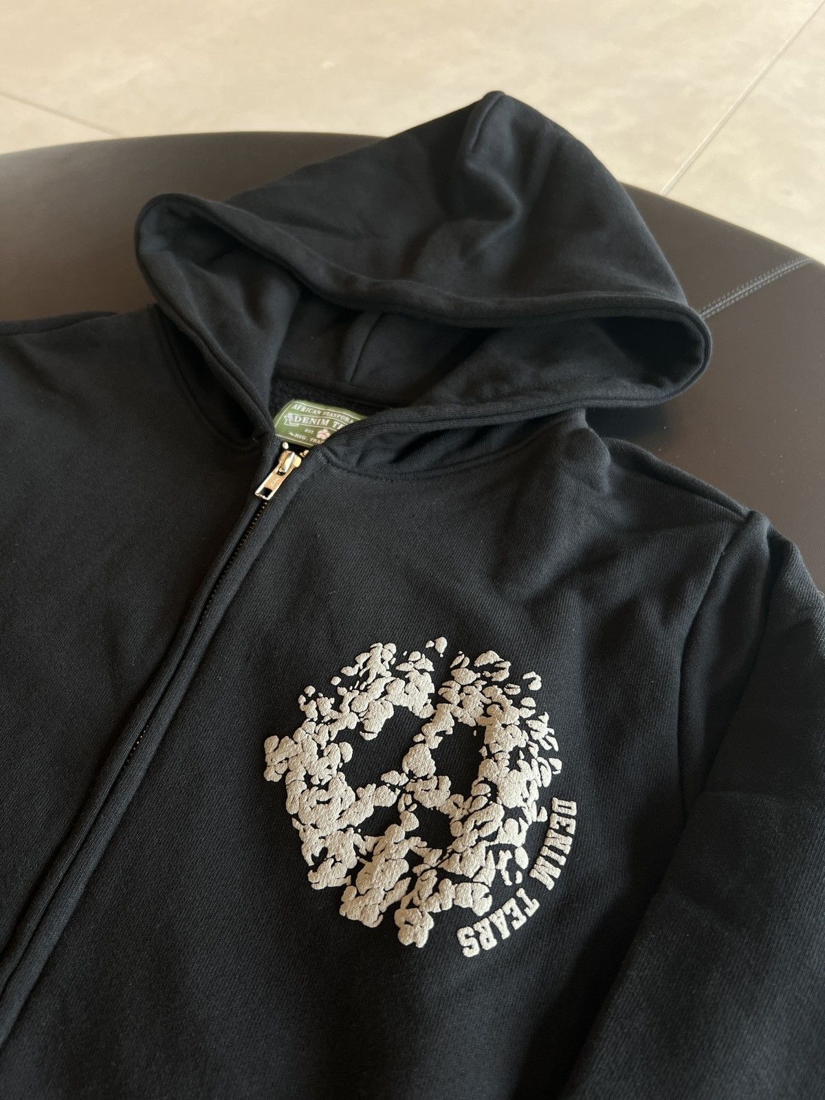 DENIM TEARS Denim Tears Denim University Zip Hoodie (SS24 DENIM TEARS Denim Tears Denim University Zip Hoodie (SS24
