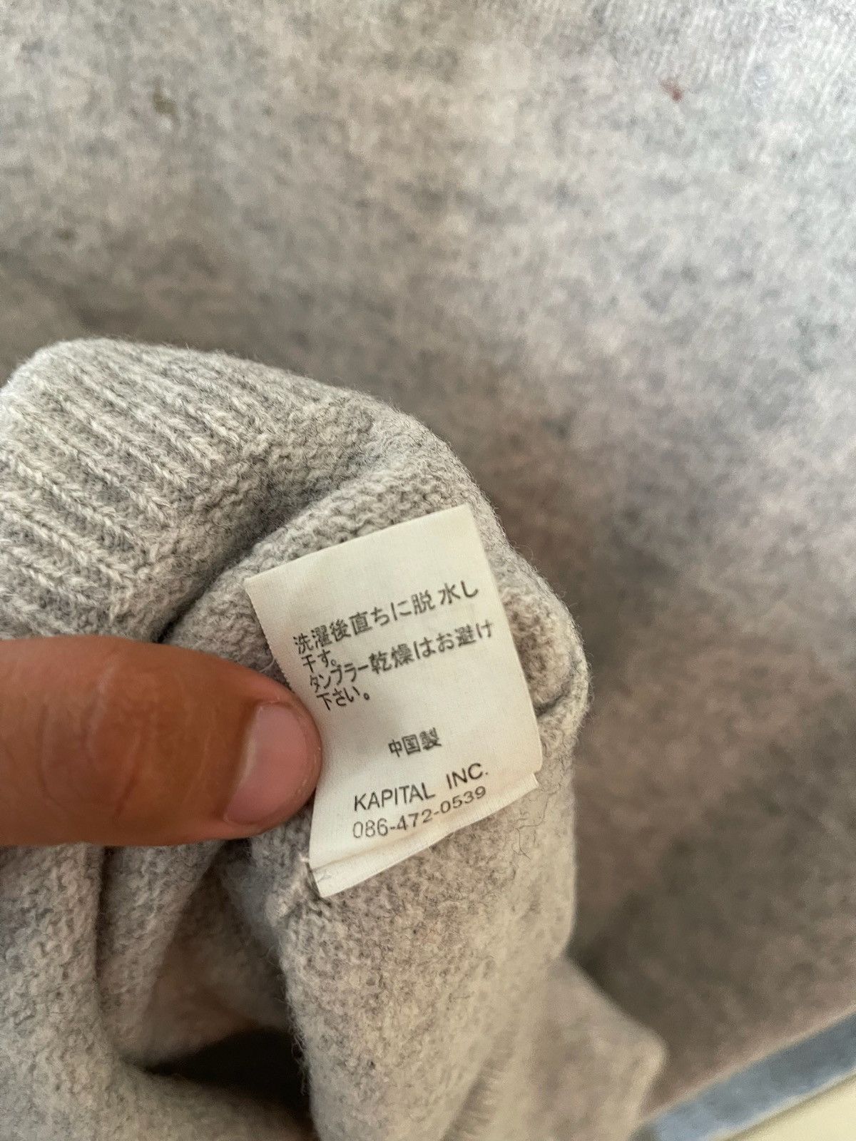 Japanese Brand × Kapital Kapital CPO Wool Bullet Holes Knitwear Size US M / EU 48-50 / 2 - 9 Thumbnail