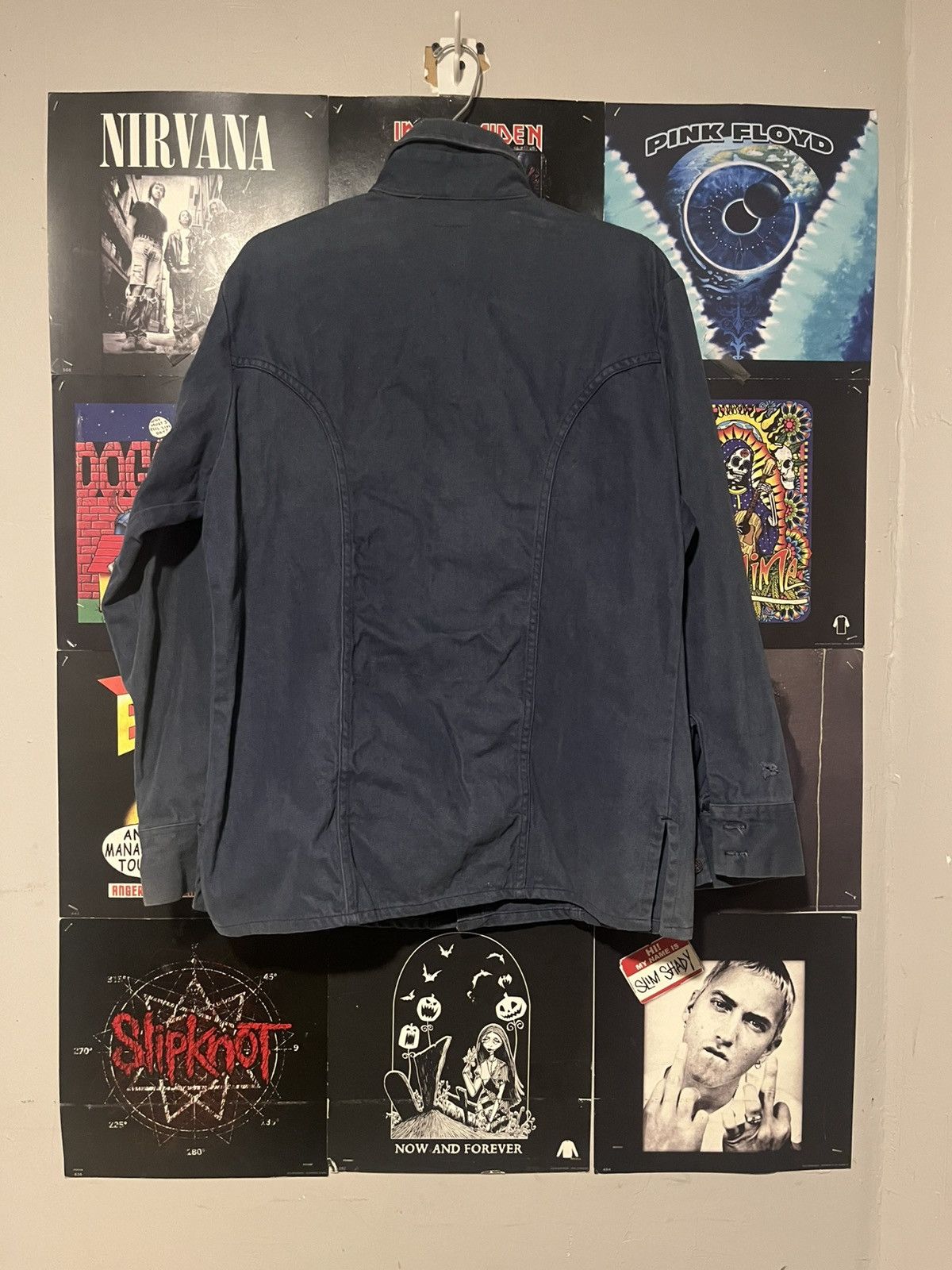 Levi's Vintage 70’s 80s Levi’s heavy Button down Navy Point collar Size US L / EU 52-54 / 3 - 10 Thumbnail