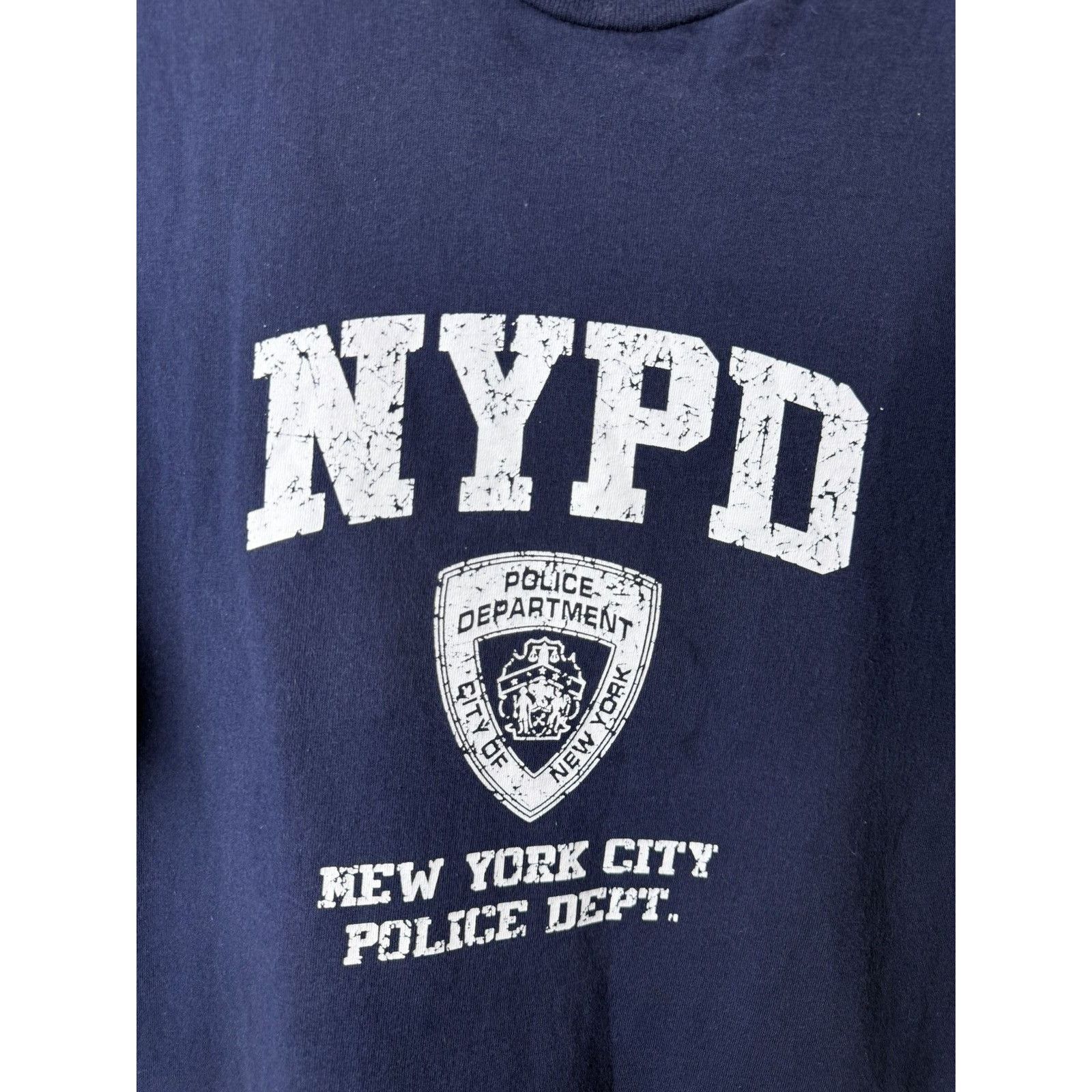Vintage Vintage 00’s NYPD New York Police Department T Shirt Size US XL / EU 56 / 4 - 2 Thumbnail