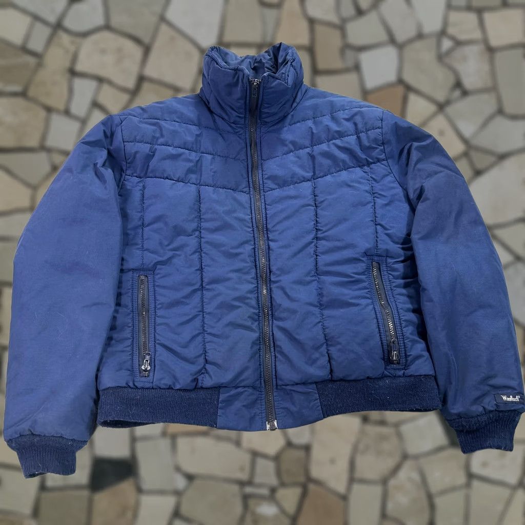 Vintage VINTAGE Woolrich Jacket Mens Large Blue Quilted Winter Puffer Coat Made USA 90s Size US M / EU 48-50 / 2 - 1 Thumbnail