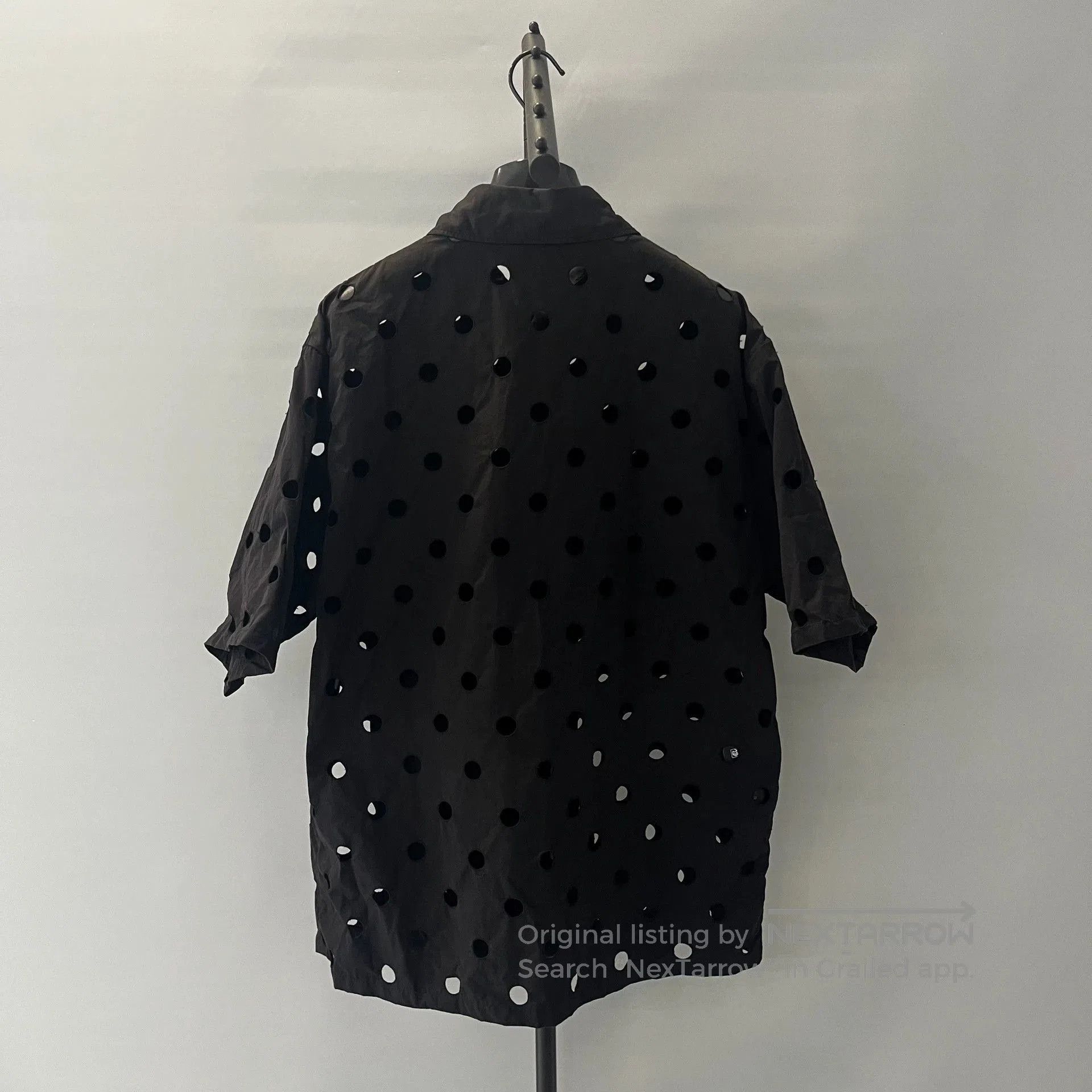 Prada PRADA Show Black Shirt with Holes. Size US XL / EU 56 / 4 - 2 Thumbnail