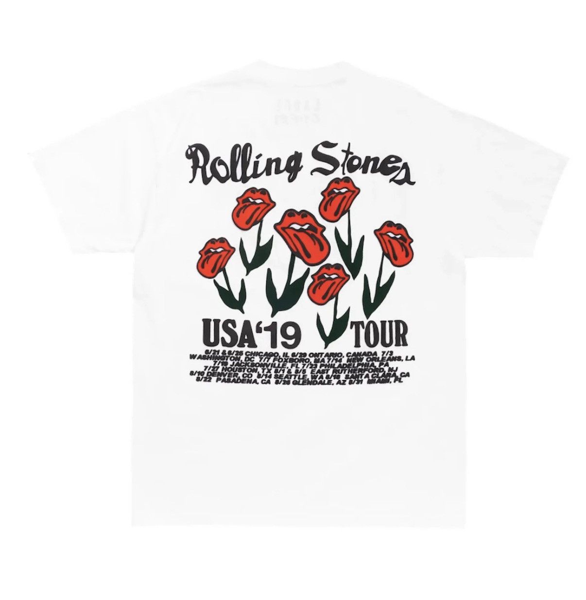 Cactus Plant Flea Market × The Rolling Stones CPFM Rolling Stones No Filter Strange Plant White Tee Shirt Size US XL / EU 56 / 4 - 2 Thumbnail