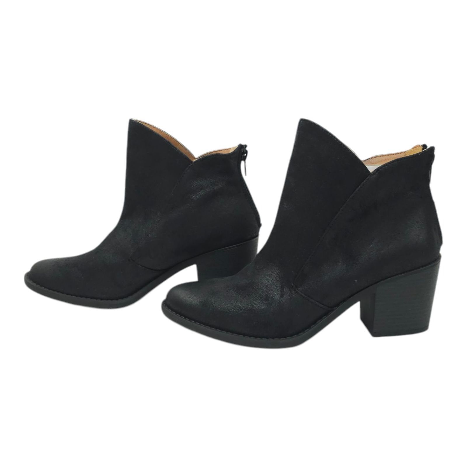 Other Qupid Ankle Boot Women Size 9 Chunky Block Heel Faux Suede Size US 9 / IT 39 - 11 Thumbnail