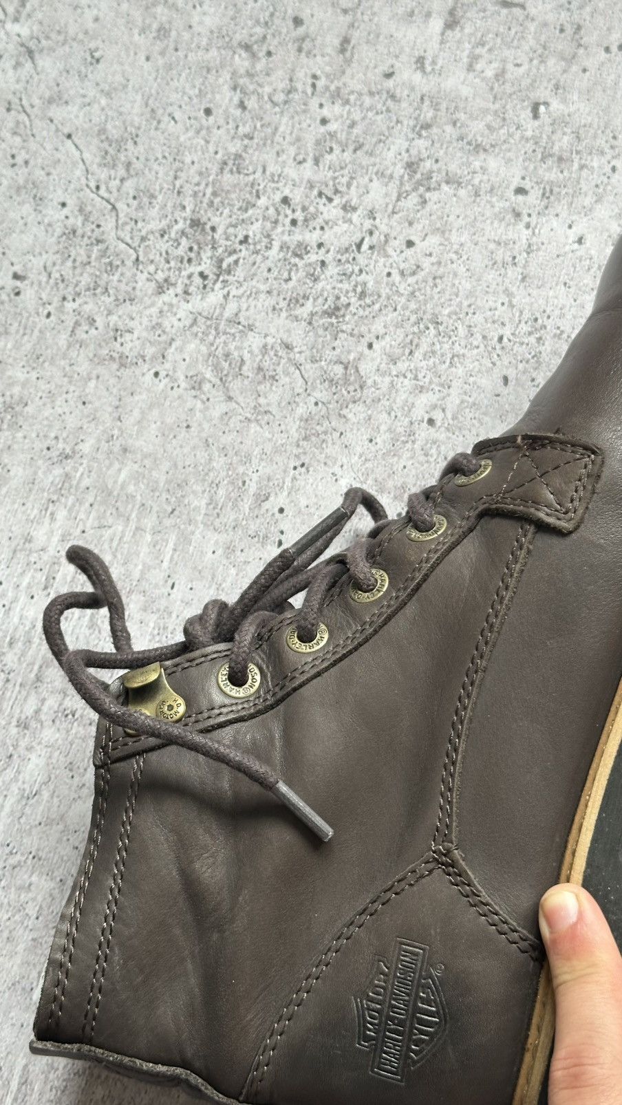Harley Davidson Vintage Harley Davidson Gardner 5 Inch Leather Boots Size US 9 / EU 42 - 14 Thumbnail