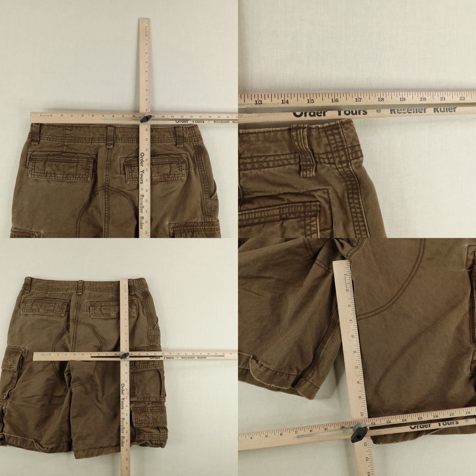 Old Navy VINTAGE Old Navy Cargo Shorts Mens 33 Brown Utility Baggy Y2K Outdoor Size US 33 - 8 Thumbnail