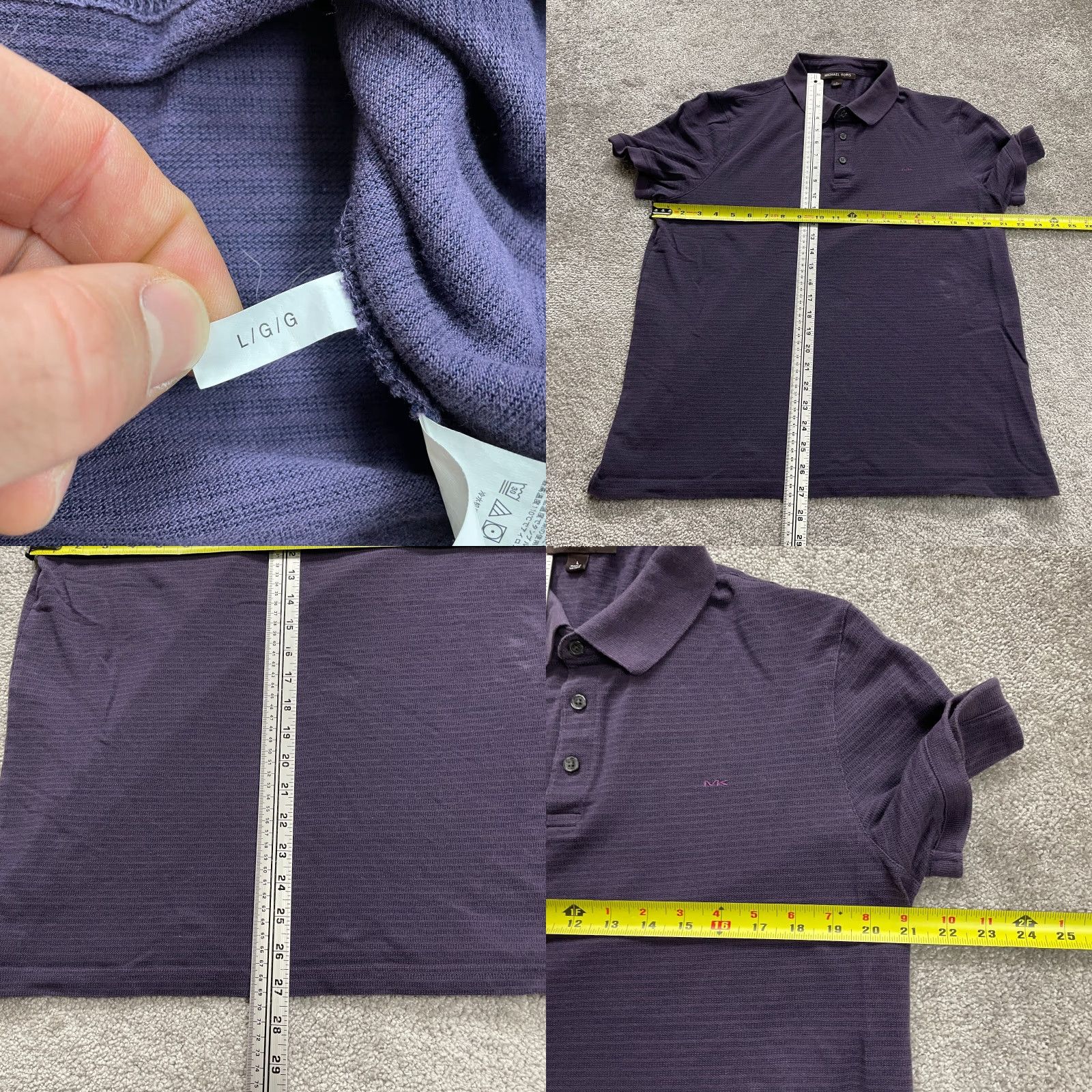 Michael Kors Michael Kors Polo Shirt Men Large Blue Cotton Short Sleeve Casual Golf Outdoor Shirt Size US L / EU 52-54 / 3 - 8 Thumbnail