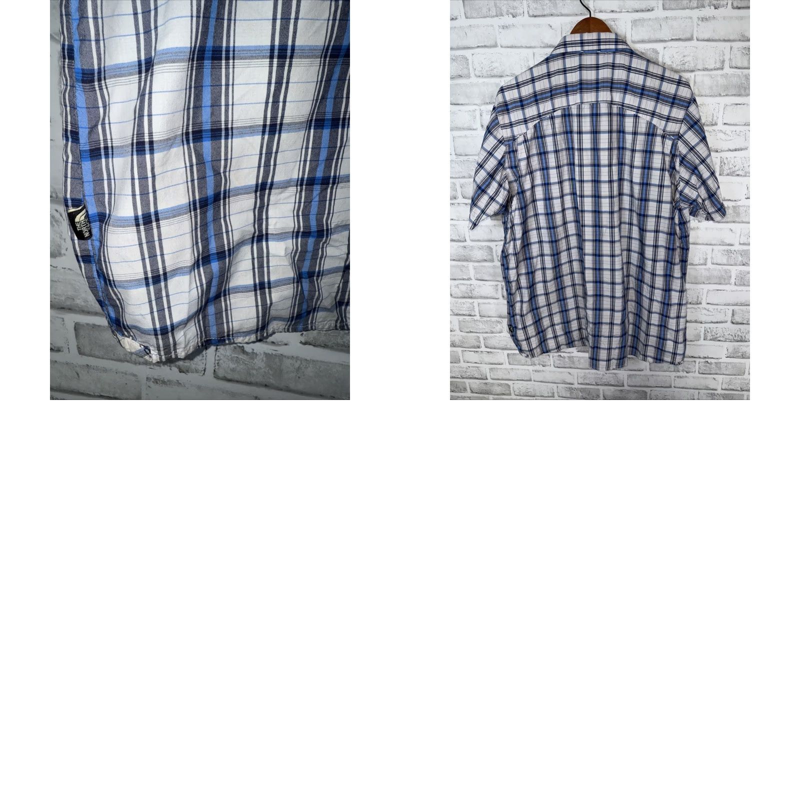 The North Face NORTH FACE blue Plaid Ventilated Hiking Shirt Mens XL Size US XL / EU 56 / 4 - 8 Thumbnail