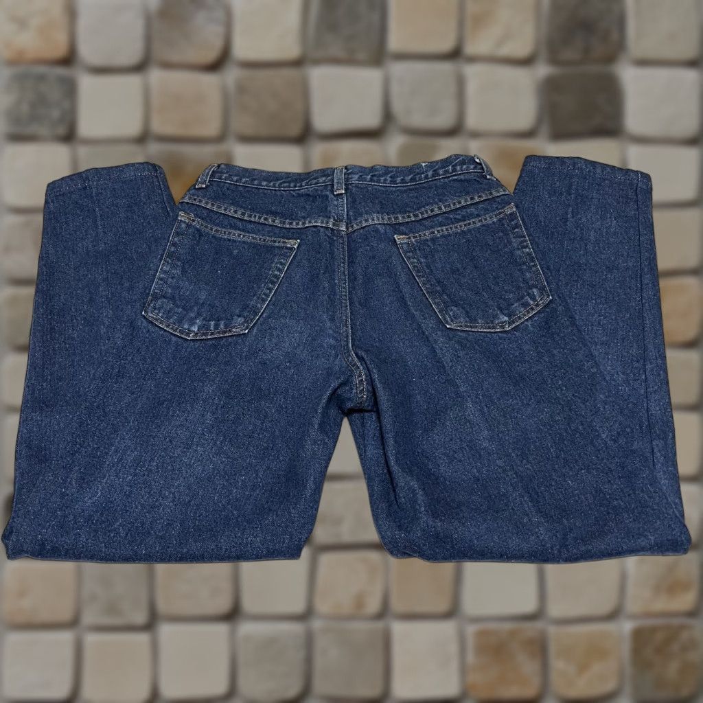 Vintage VINTAGE L.L. Bean Jeans Womens 32x29 Flannel Lined High Rise Tapered 5-Pocket Blue Winter Fall Spring USA Comfort Size 24" / US 00 / IT 34 - 1 Thumbnail