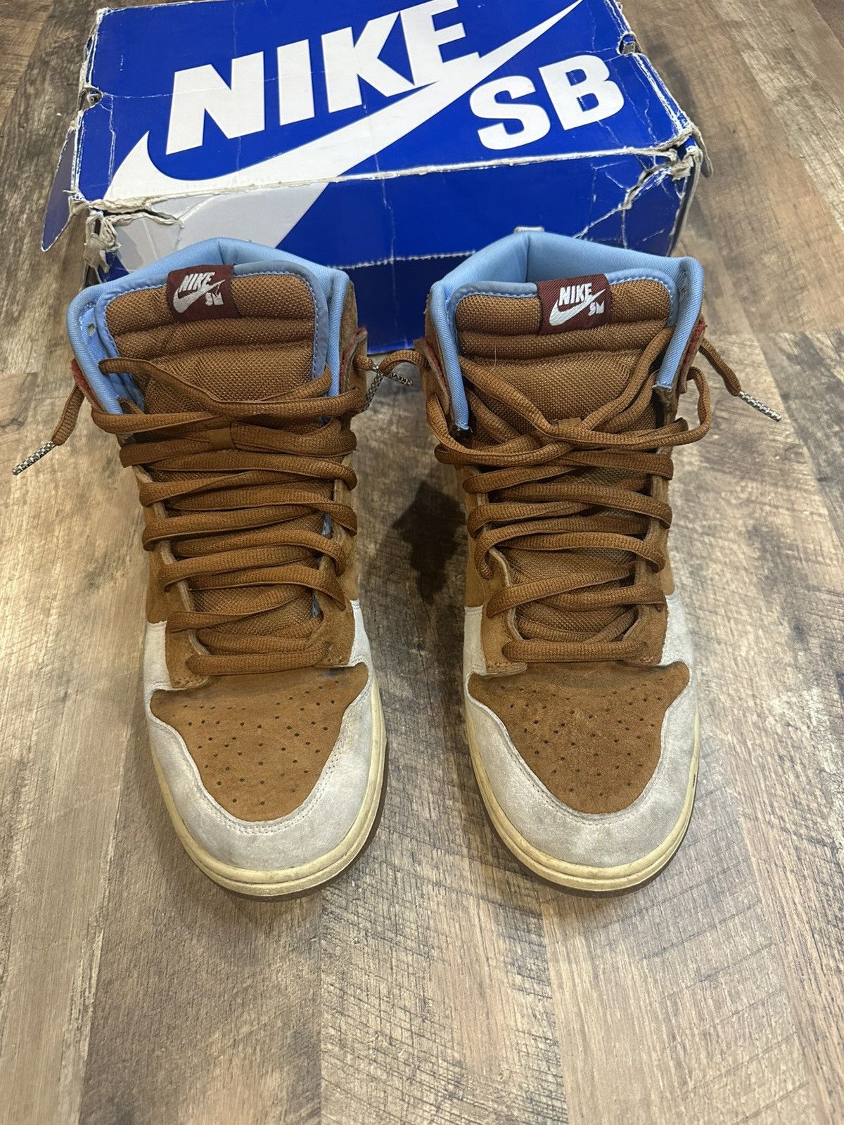 Nike × Vintage Nike Dunk High Premium SB ‘Skate Mental’ 2009 OG Box Size 12 Size US 12 / EU 45 - 3 Thumbnail