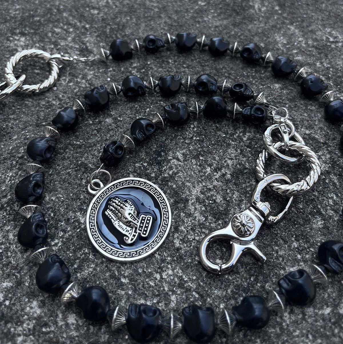 Japanese Brand × Jewelry Retro streetwear punk rock skull pocket wallet chain Size ONE SIZE - 6 Thumbnail