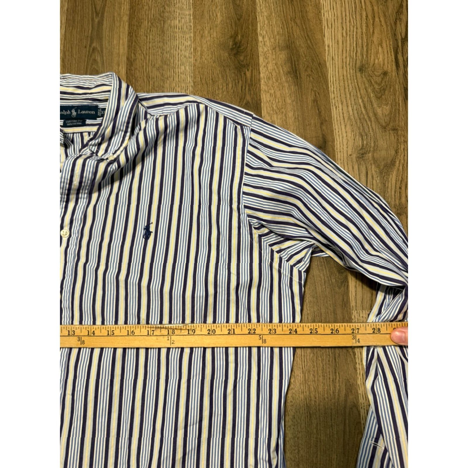 Ralph Lauren Ralph Lauren Shirt Mens XL Blue Stripe Long Sleeve Button-Up Size US XL / EU 56 / 4 - 7 Thumbnail