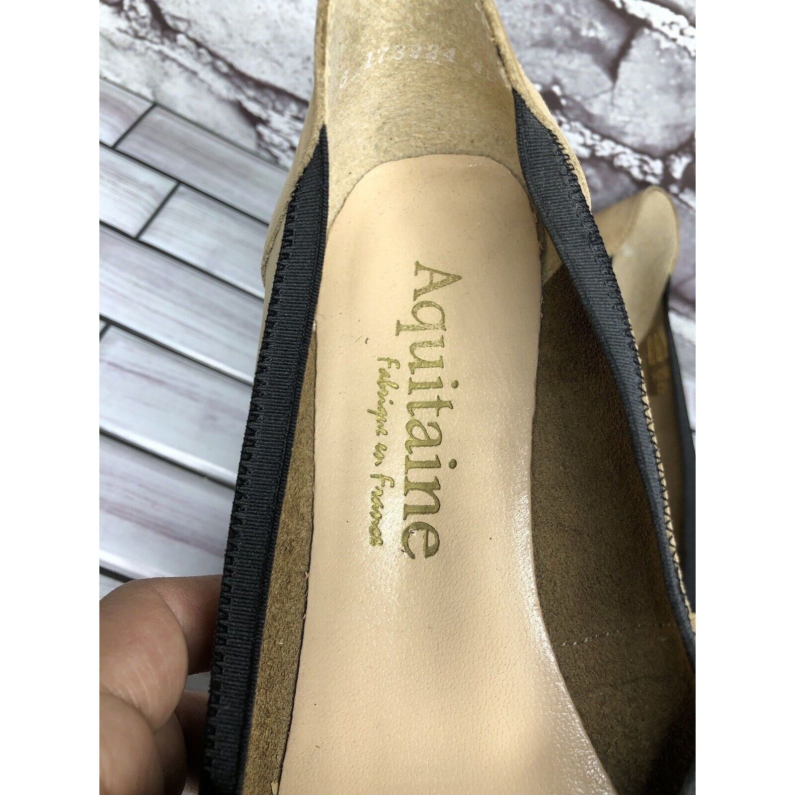 Other Aquitaine Brown Leather Perforated Ballet Flats Round Toe Sh Size US 9 / IT 39 - 12 Thumbnail