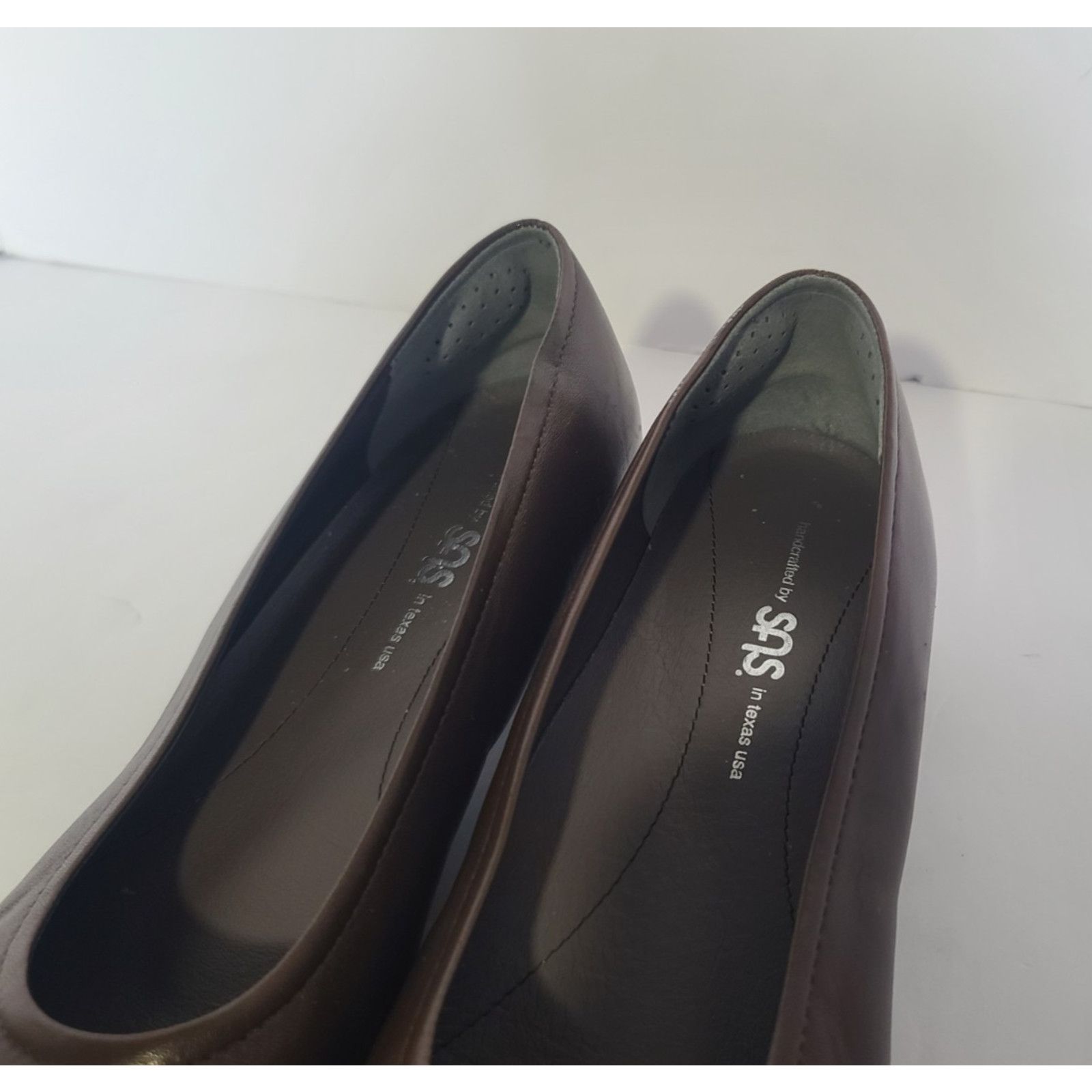SAS SAS Womens Solid Brown Leather Comfort Regina Pumps US 11 M Size US 11 / IT 41 - 5 Thumbnail