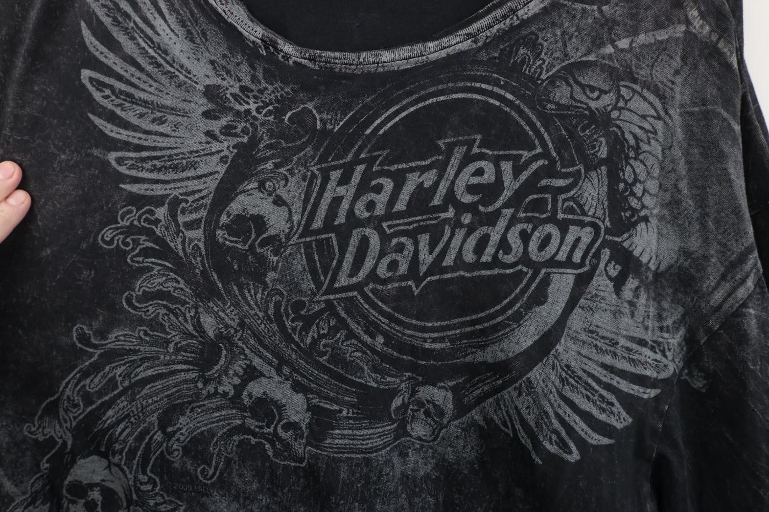 Harley Davidson Vintage Harley Davidson Skull Tribal Long Sleeve T-Shirt Size US XL / EU 56 / 4 - 4 Thumbnail