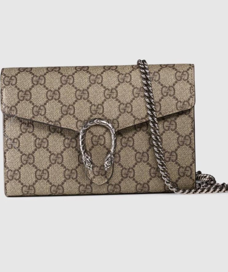 Gucci Gucci Dionysus GG Supreme Chain Wallet Size ONE SIZE - 1 Thumbnail