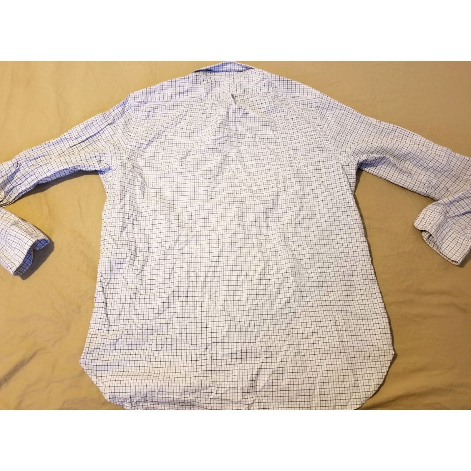 Polo Ralph Lauren Polo Ralph Lauren Dress Shirt 16.5 Blue Button-Down Collar 100% Cotton Mens Long Sleeve Classic Fit Size 46R - 5 Thumbnail