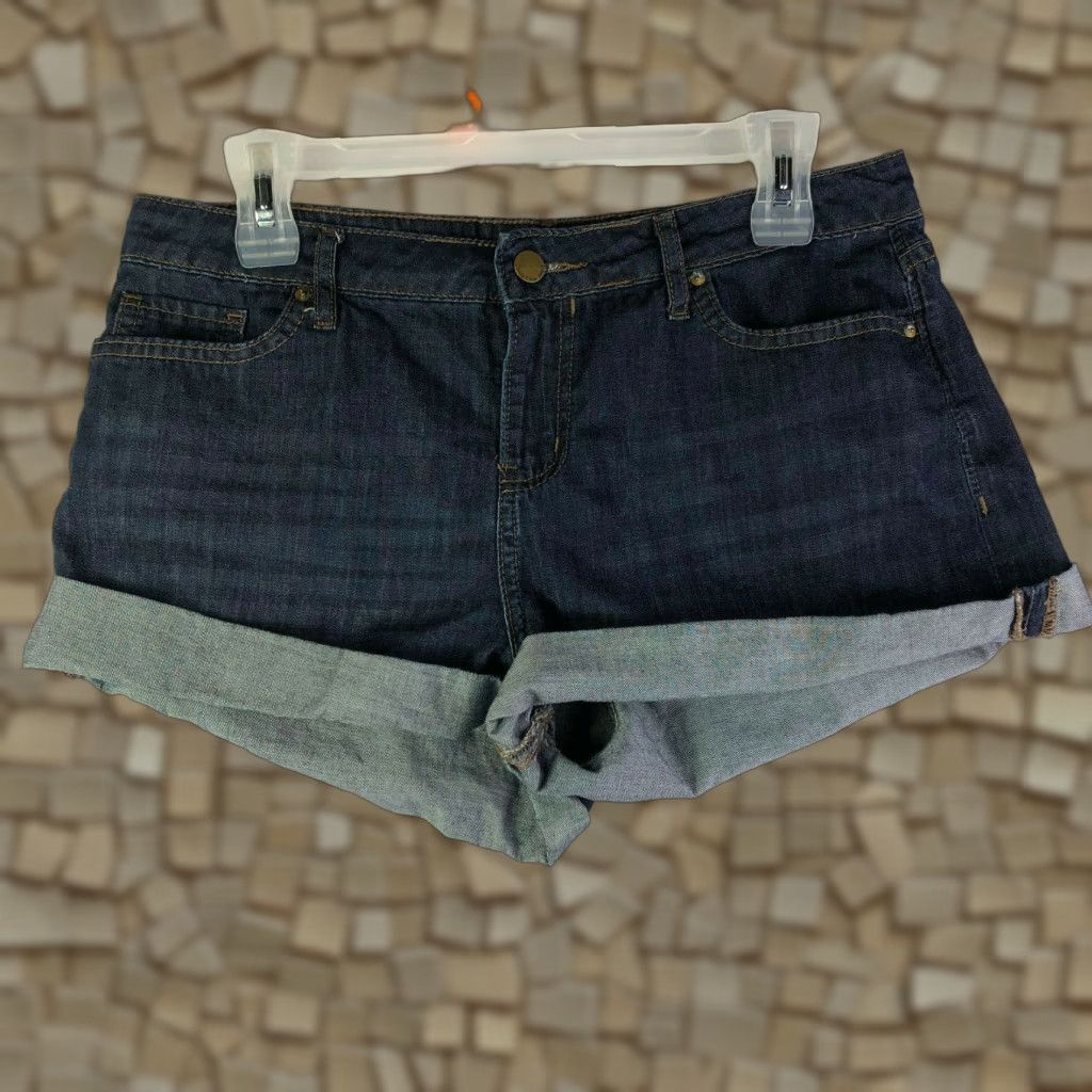 Calvin Klein Calvin Klein Denim Shorts Womens 8 Mid Rise Dark Wash 30" Waist Jeans Bottoms Short Size 30" / US 8 / IT 44 - 1 Thumbnail