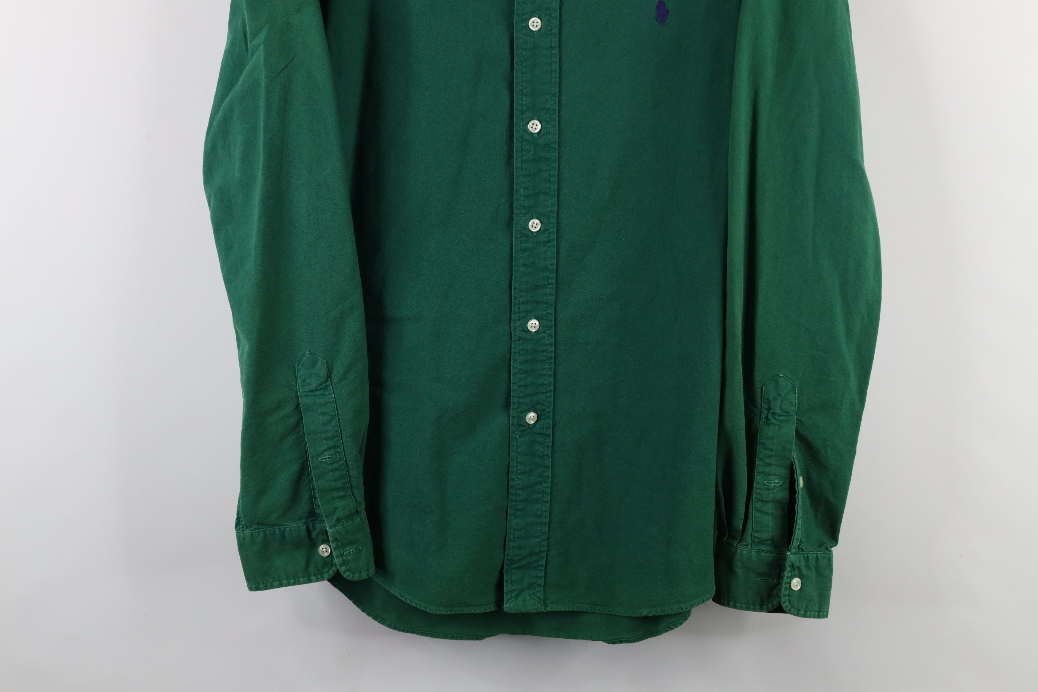 Ralph Lauren × Vintage Vintage 90s Ralph Lauren Faded Collared Button Down Shirt Size US L / EU 52-54 / 3 - 3 Thumbnail