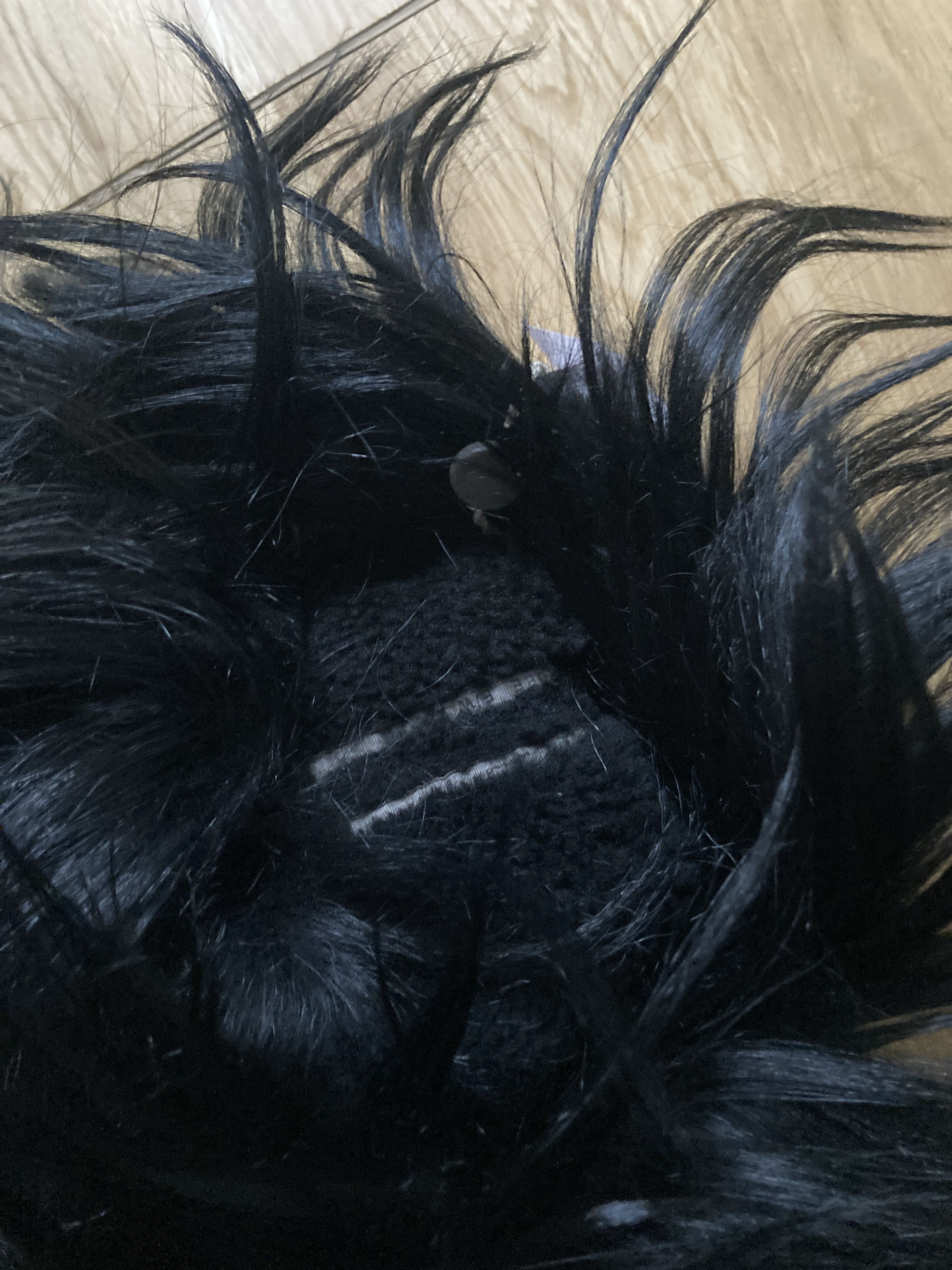 Rick Owens F/W 22 “STROBE” Shearling Leather Goat Hair Gauntlets Size ONE SIZE - 18 Thumbnail