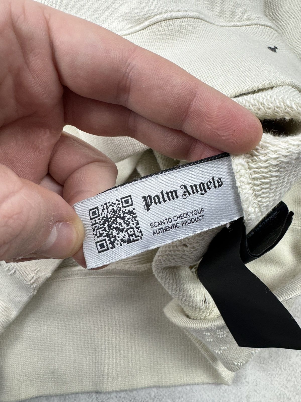 Palm Angels Palm Angeles GD Glittered Logo Distressed Sweatshirt Size US S / EU 44-46 / 1 - 11 Thumbnail