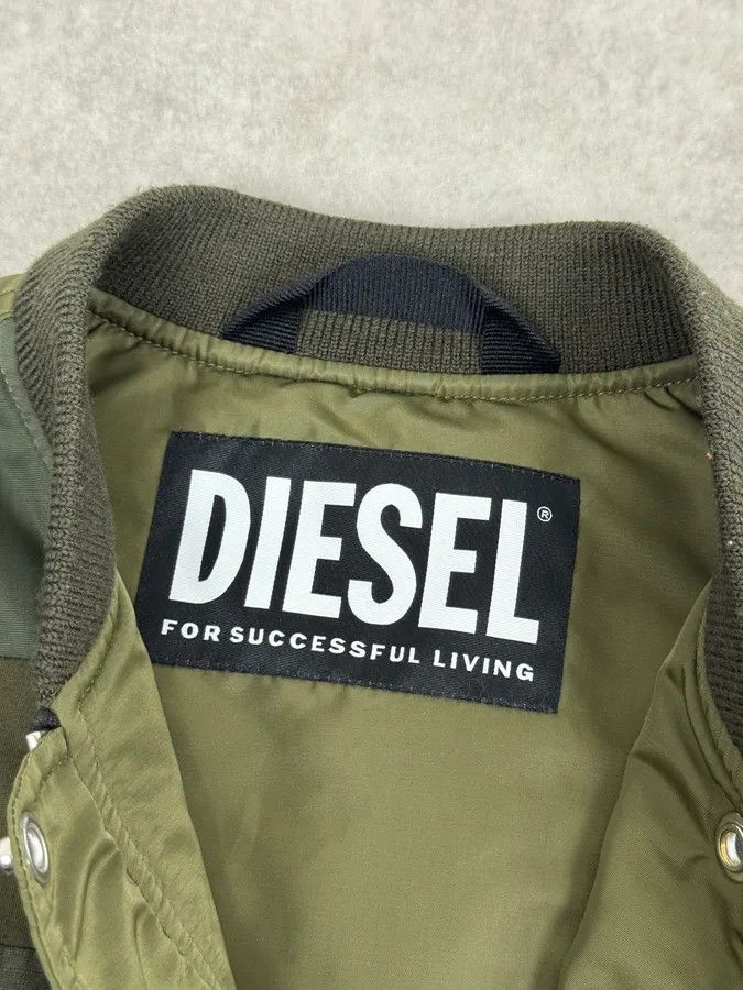 Diesel Diesel Khaki Camo Panel Bomber Jacket Size US L / EU 52-54 / 3 - 10 Thumbnail