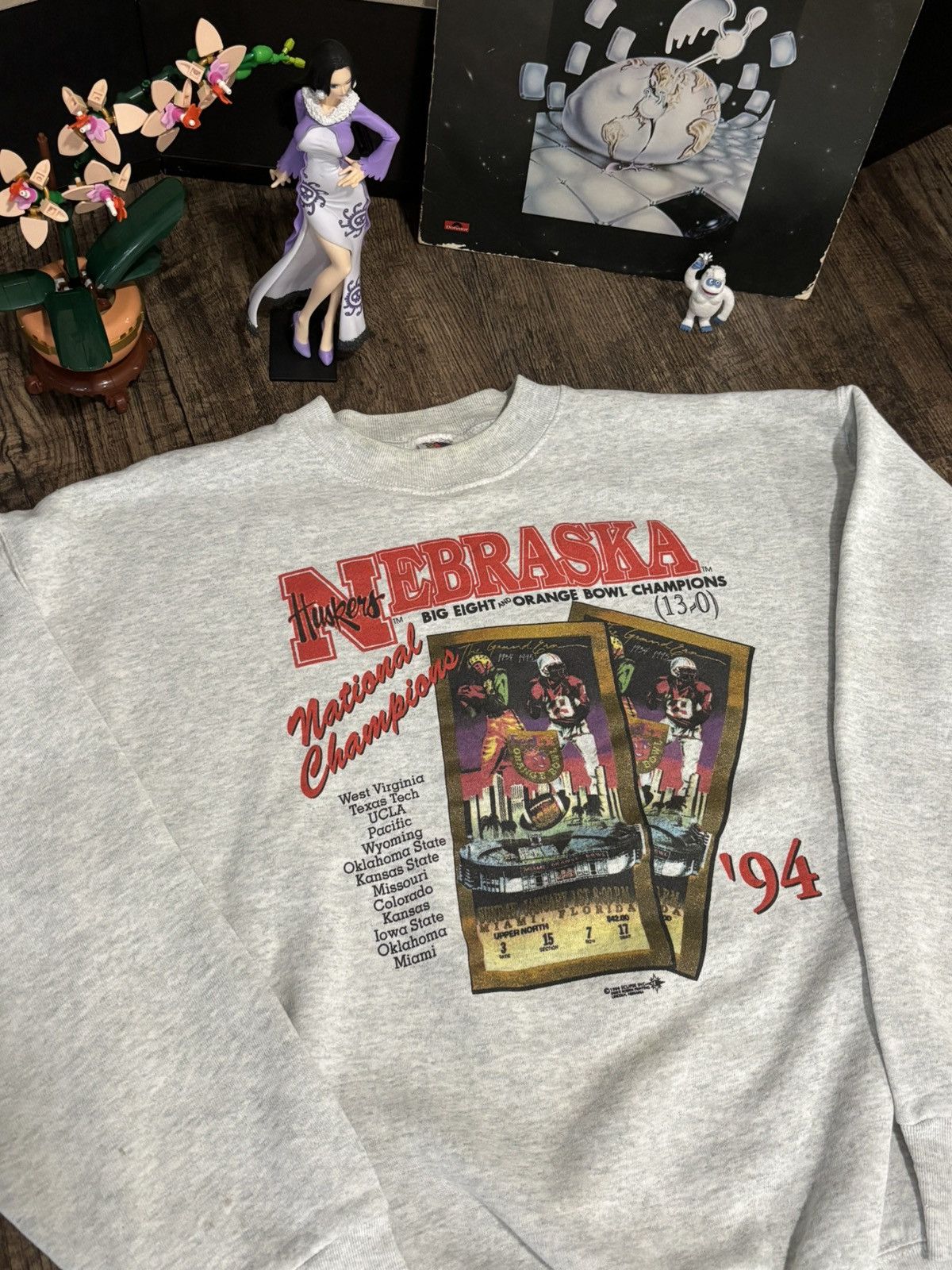 NCAA 90s Nebraska National Champion Graphic Pullover XL Size US XL / EU 56 / 4 - 1 Thumbnail