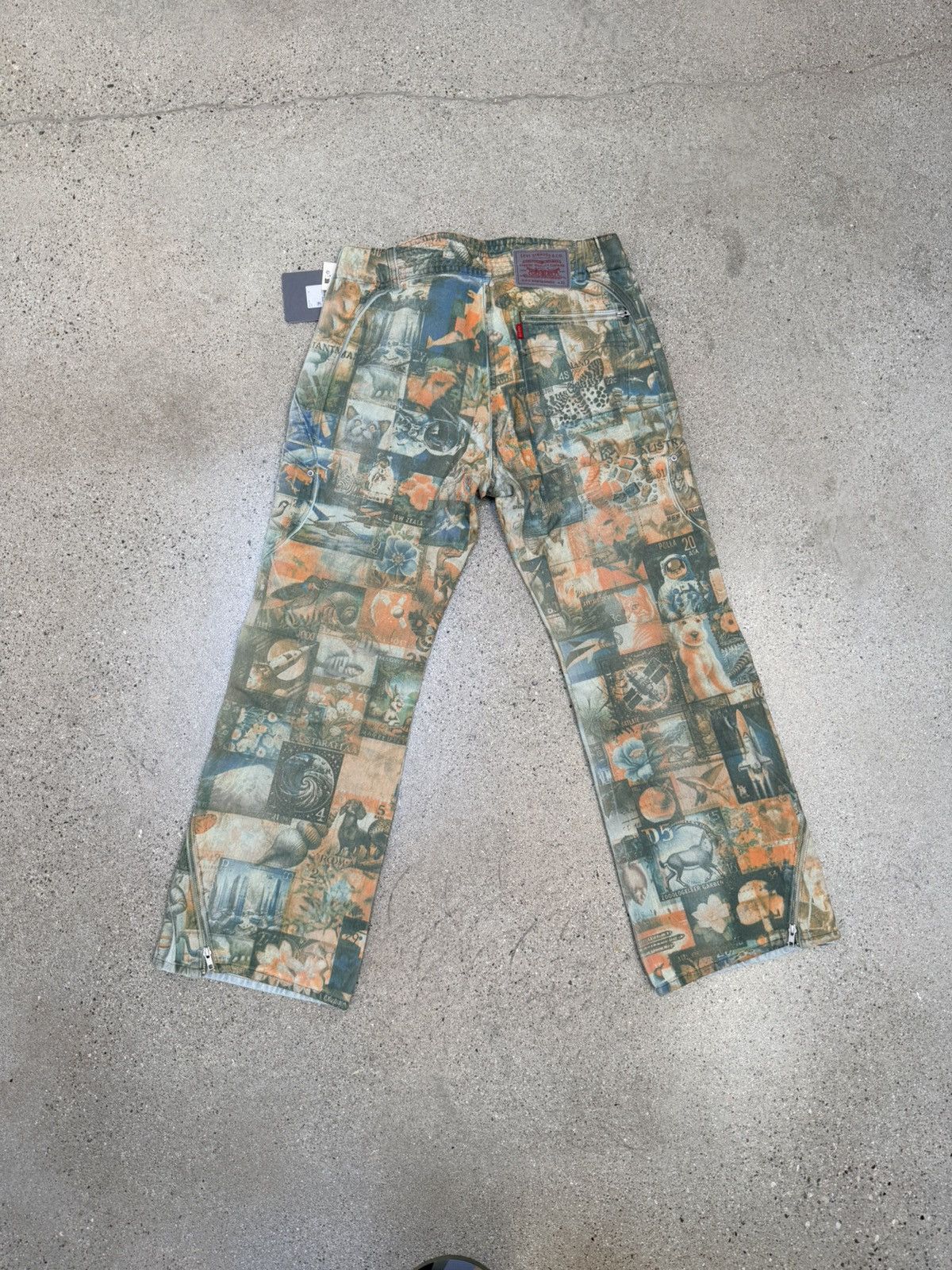 Kiko Kostadinov × Levi's Kiko Kostadinov x Levi’s Carina Print Flared Jeans Size 31" - 4 Thumbnail
