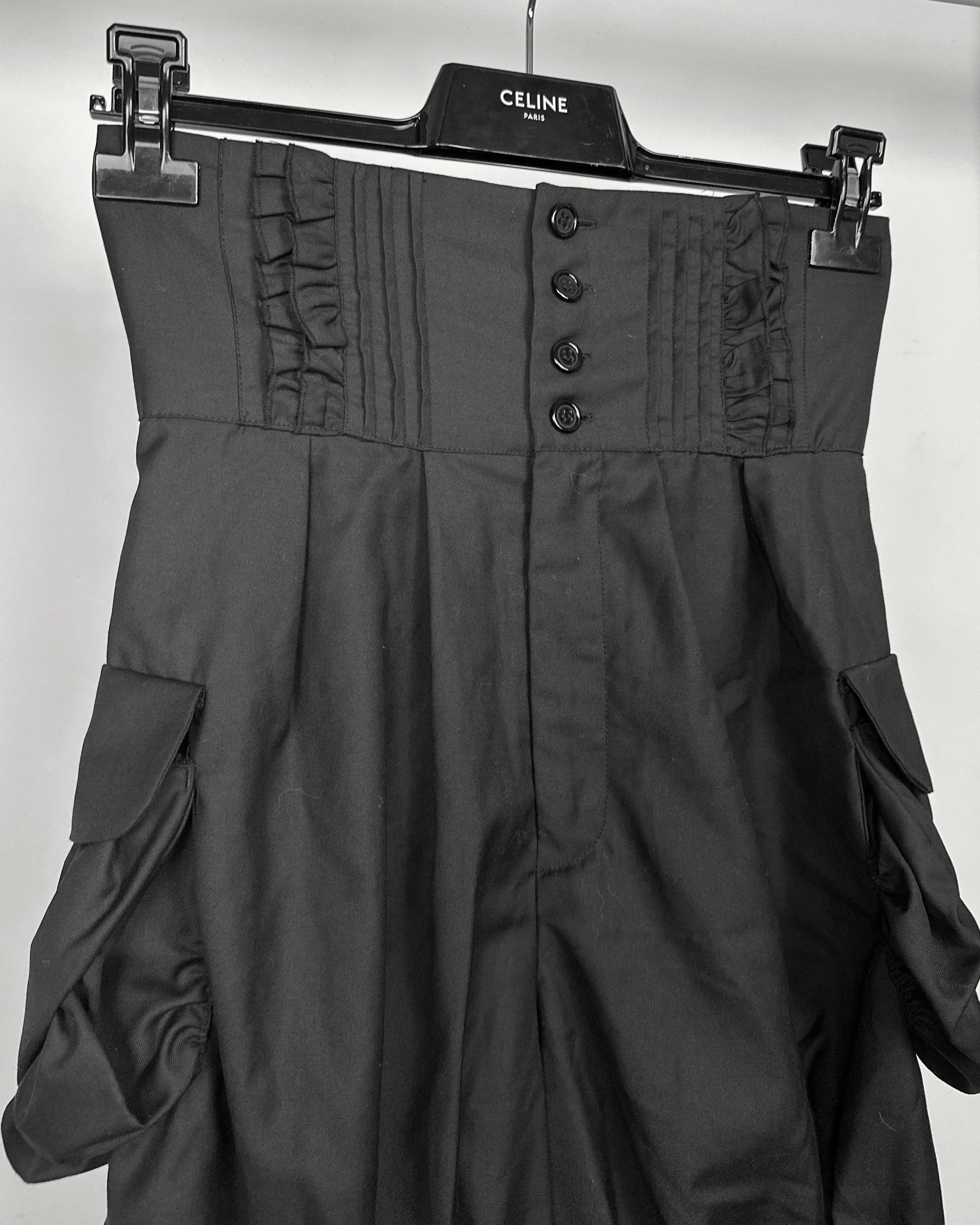 If Six Was Nine BPN Black Peace Now Corset Balloon Shorts Size US 27 - 4 Thumbnail