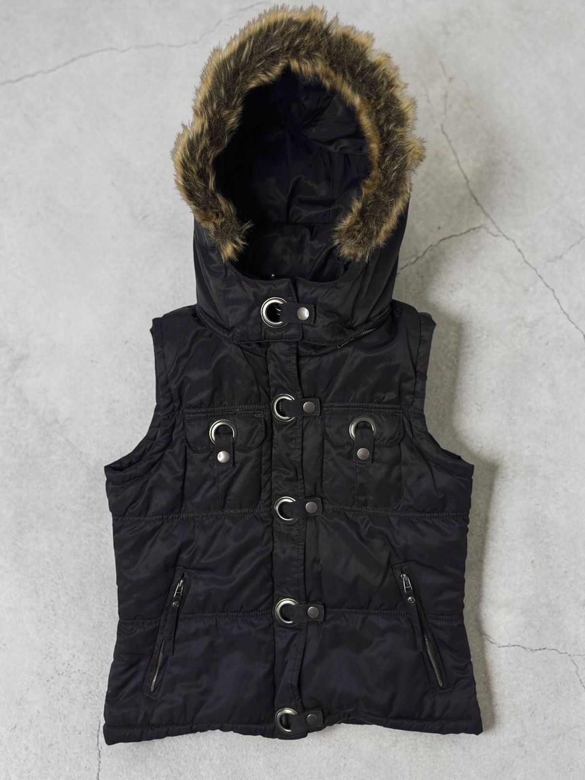 Vintage Vintage avant garde archive fur vest y2k 00s swag drip skate Size S / US 4 / IT 40 - 1 Thumbnail
