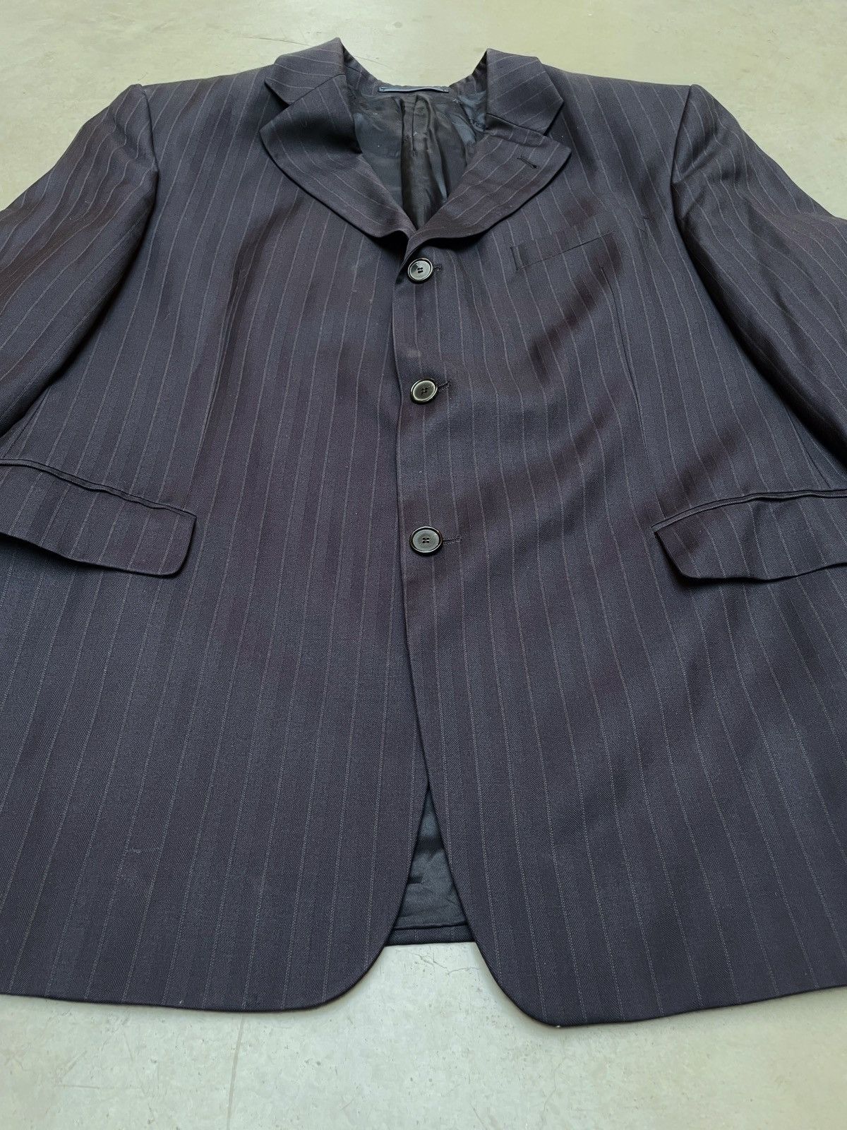 Pierre Cardin Lanificio Zegna Pierre Cardin Super120s Pinstripe Blazer XL Size 46R - 4 Thumbnail