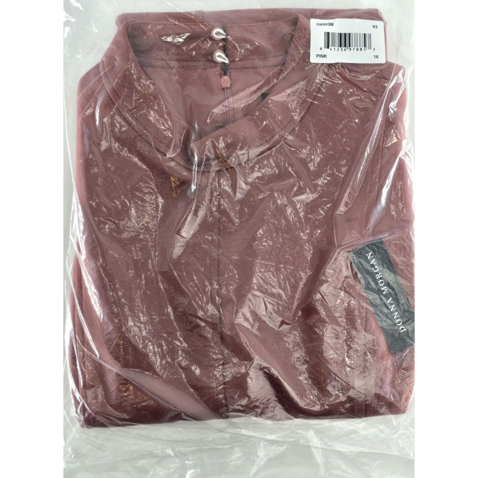 Donna Morgan Donna Morgan Dress Pink Women's Sz16 NWT Fit &Flare Mini Mock Neck Extd Shoulder Size XXL / US 16-18 / IT 52-54 - 2 Thumbnail