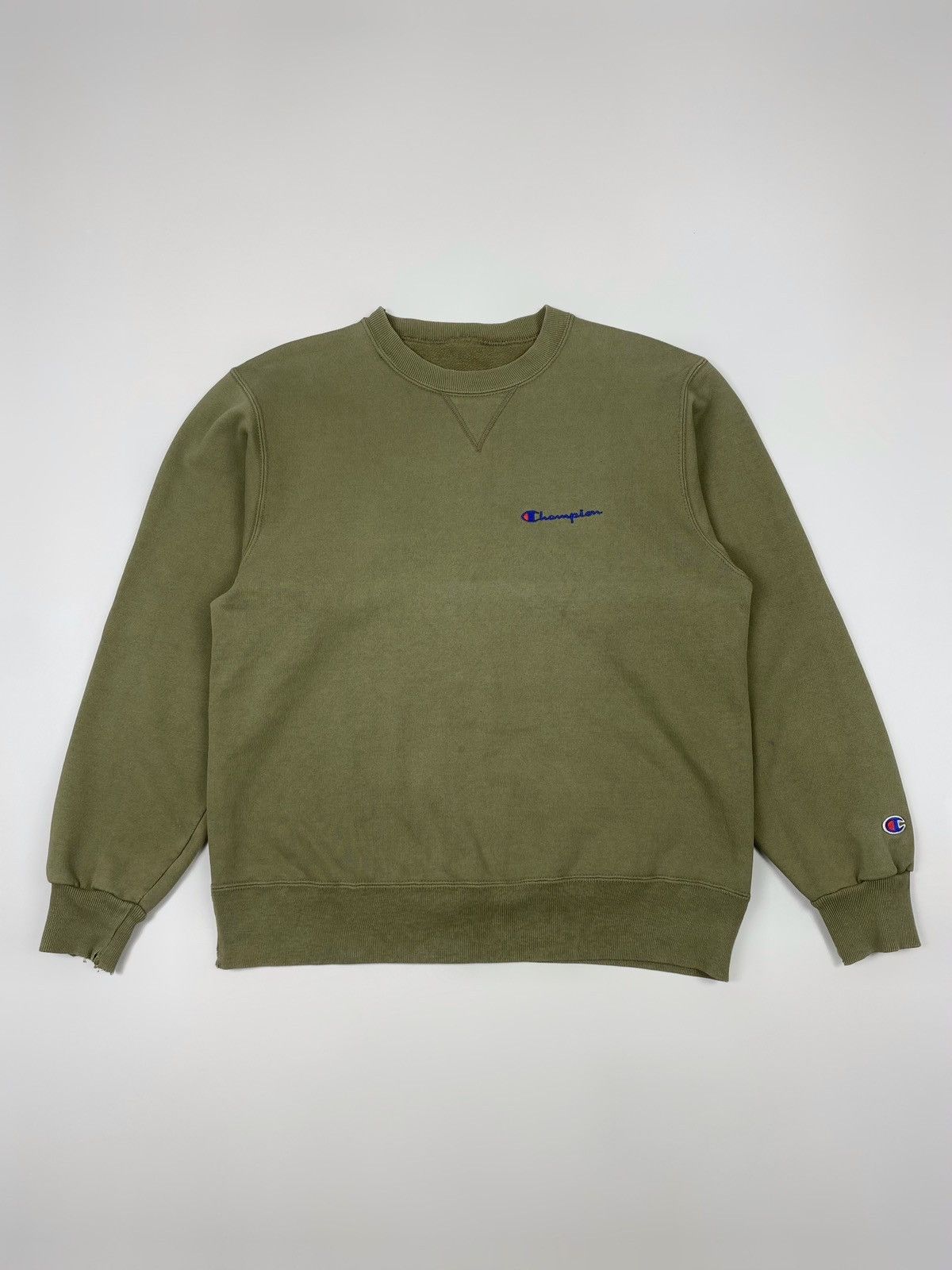 Champion 1990’s Vintage Distressed Champion Script Boxy Sweatshirt Size US M / EU 48-50 / 2 - 1 Thumbnail