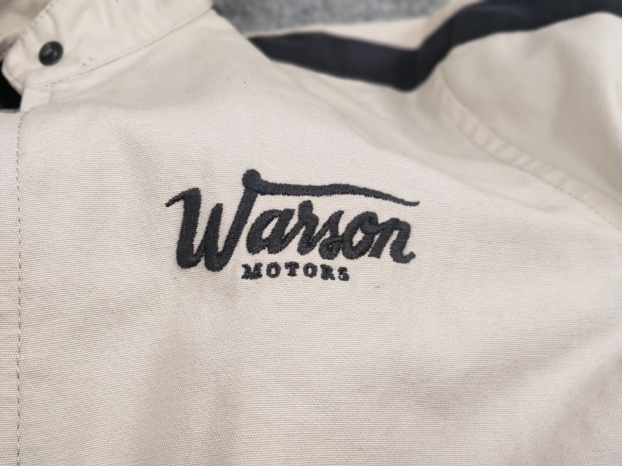 Japanese Brand Vintage Warson Motors Speed Racewear Beige canvas Jacket Size US S / EU 44-46 / 1 - 16 Thumbnail