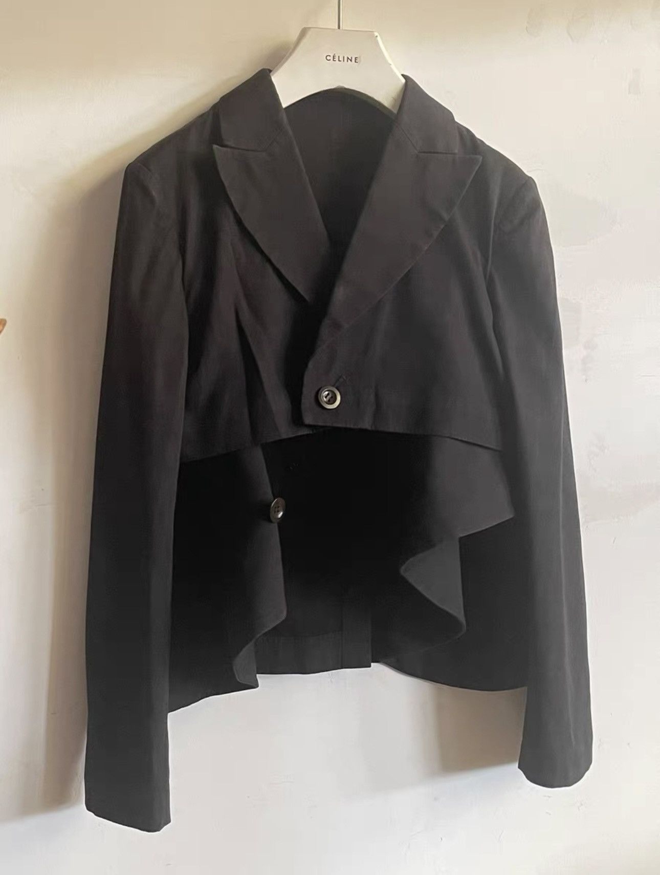Yohji Yamamoto Yohji Yamamoto｜Deconstructed multi-panel suit jacket Size XXS / US 00 / IT 34 - 1 Thumbnail