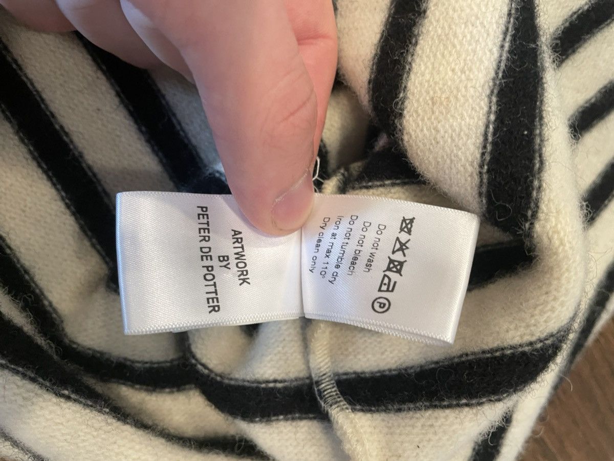 Raf Simons RAF SIMONS SS02 POEM PATCH STRIPED SWEATER Size US M / EU 48-50 / 2 - 6 Thumbnail