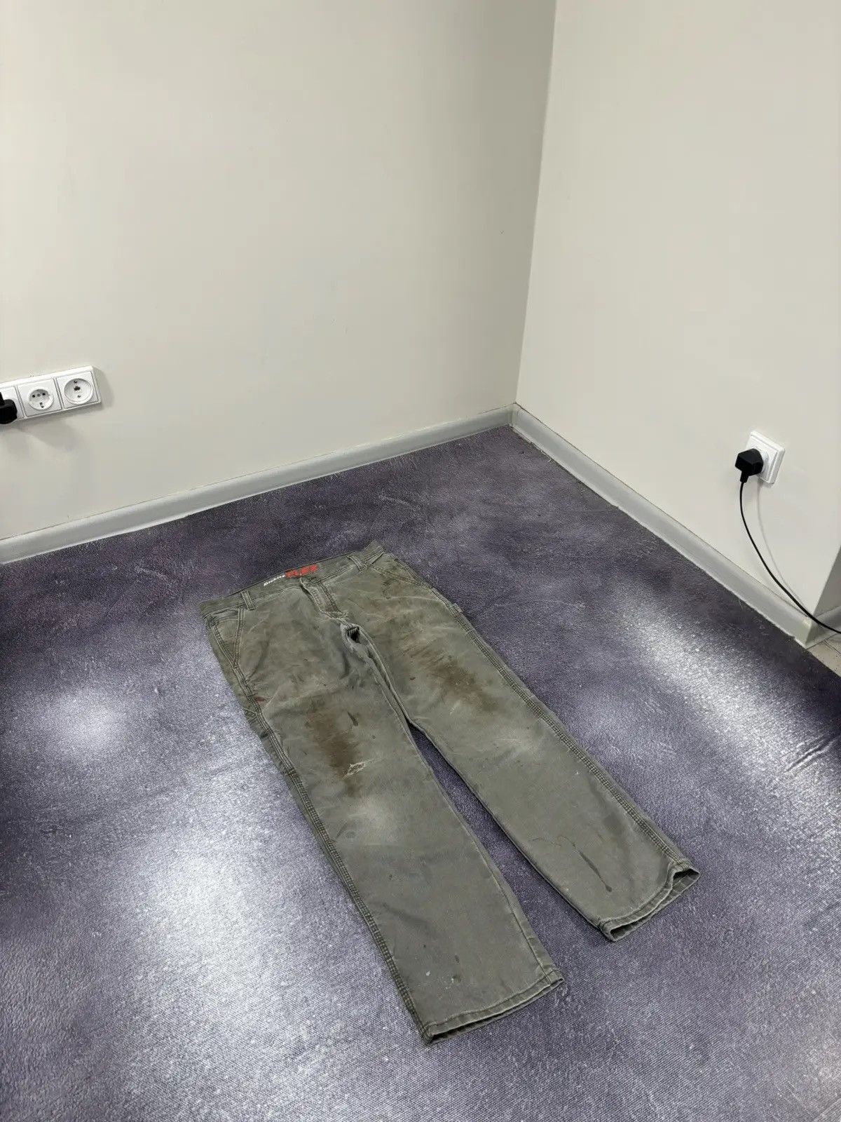 Dickies × Vintage Vintage Dickies Olive Distressed Hype Work Pants Size US 32 / EU 48 - 5 Thumbnail