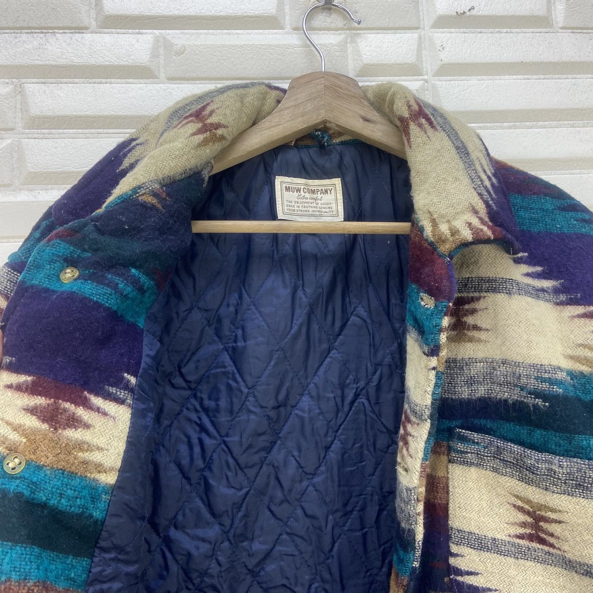 Japanese Brand × Native Vtg Japanese Brand Native Navajo Loose Polar Fleece Jacket Size US S / EU 44-46 / 1 - 13 Thumbnail