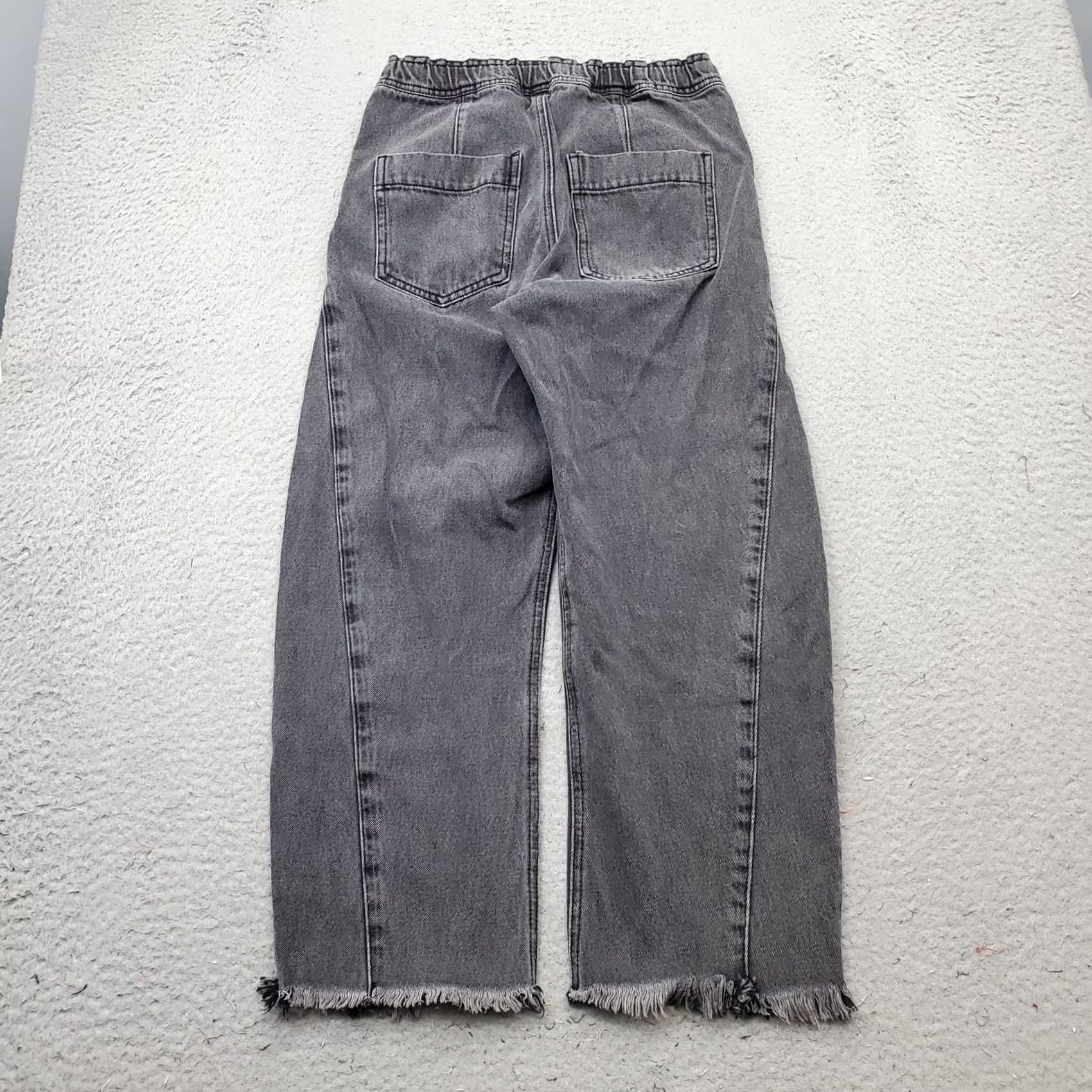 Levi's Levi's We The Free Baggy Jeans Women Size 24 Black Denim High Rise 23" Inseam 33.75" Outseam 5-Pocket Straight Jeans Size 42" / US 20 - 2 Thumbnail